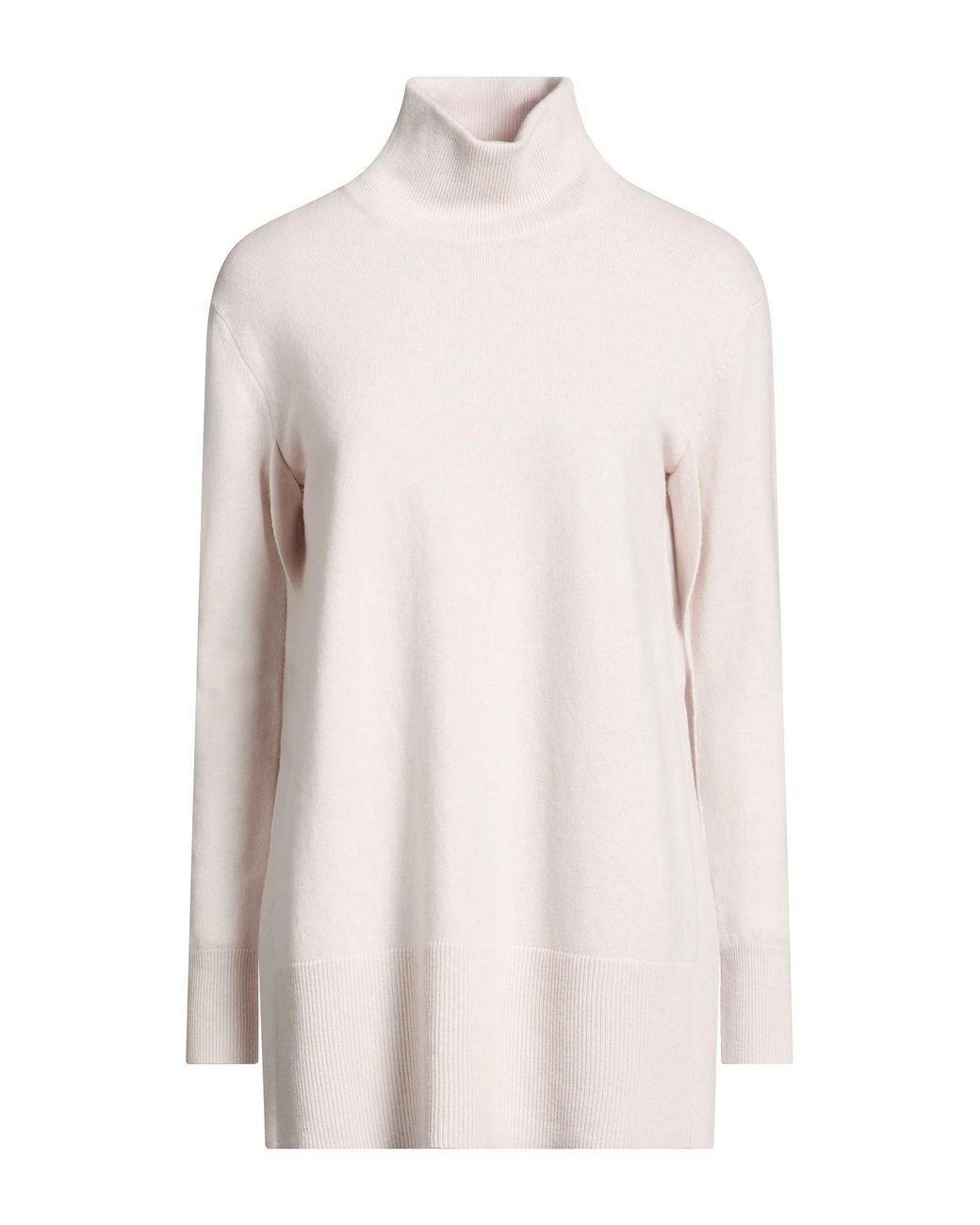 Alpha Studio White Rollkragenpullover