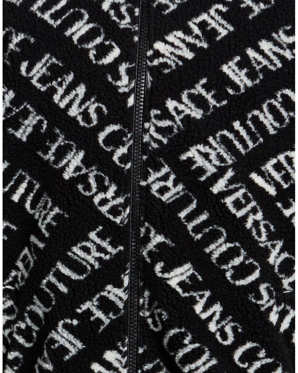 Versace Jeans Couture Black Jacket Polyester, Acrylic for men