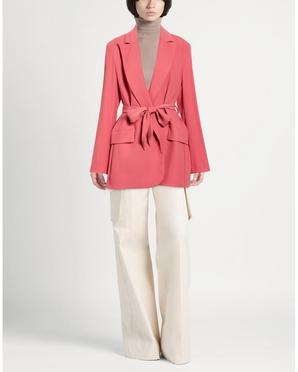 Compagnia Italiana Pink Blazer Polyester, Elastane