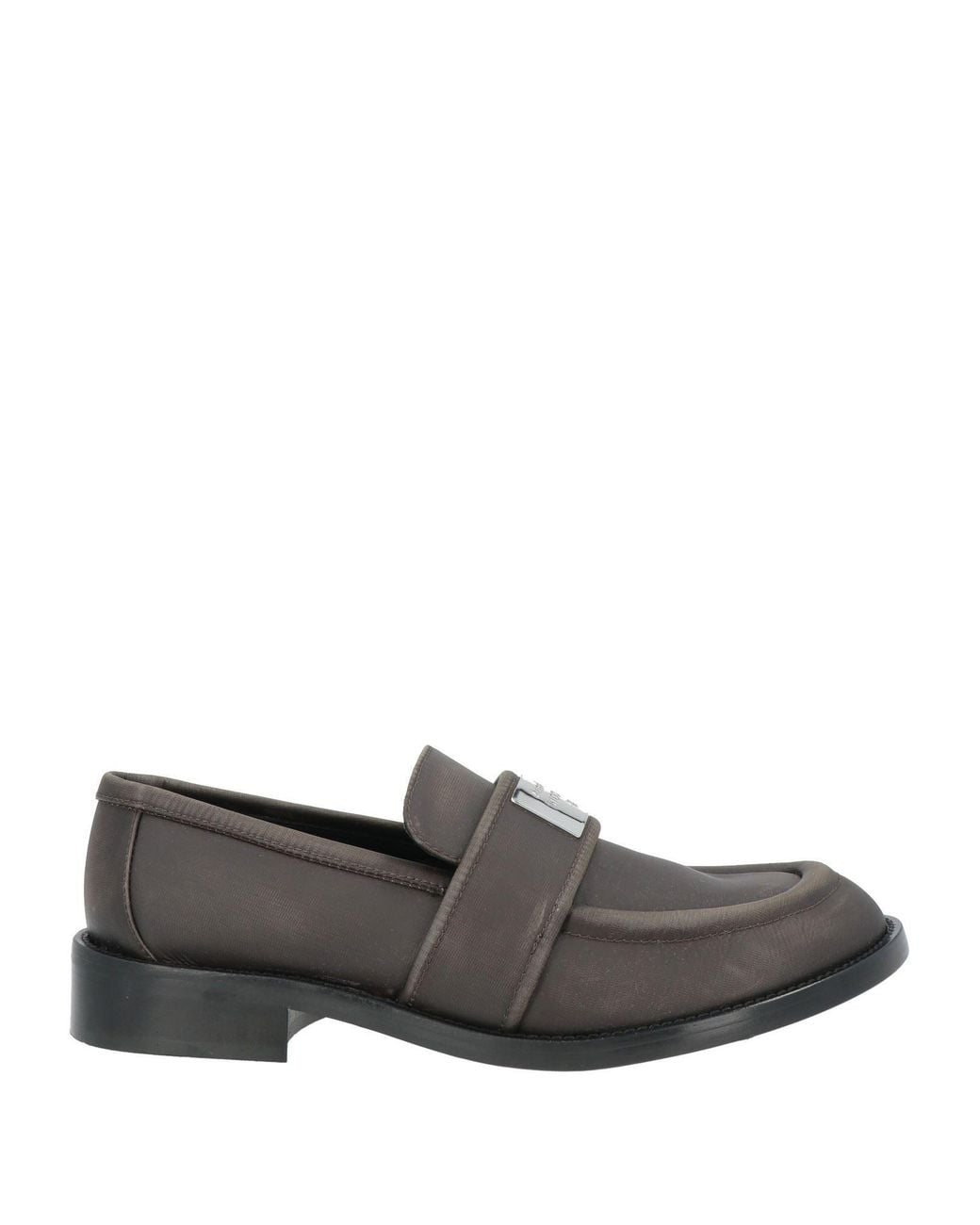Acne Gray Dark Loafers Textile Fibers for men
