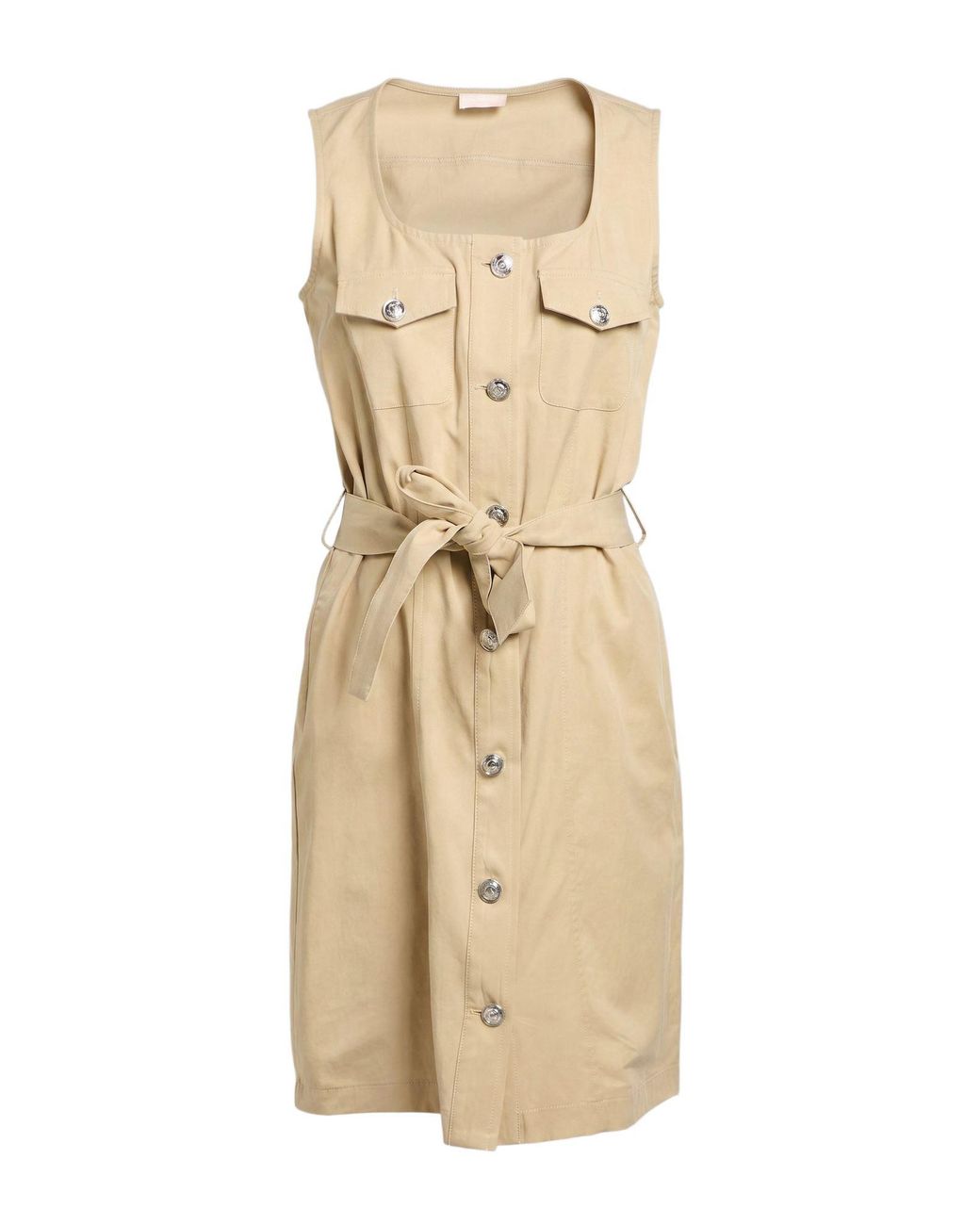 Liu Jo Natural Mini Dress Cotton, Lyocell