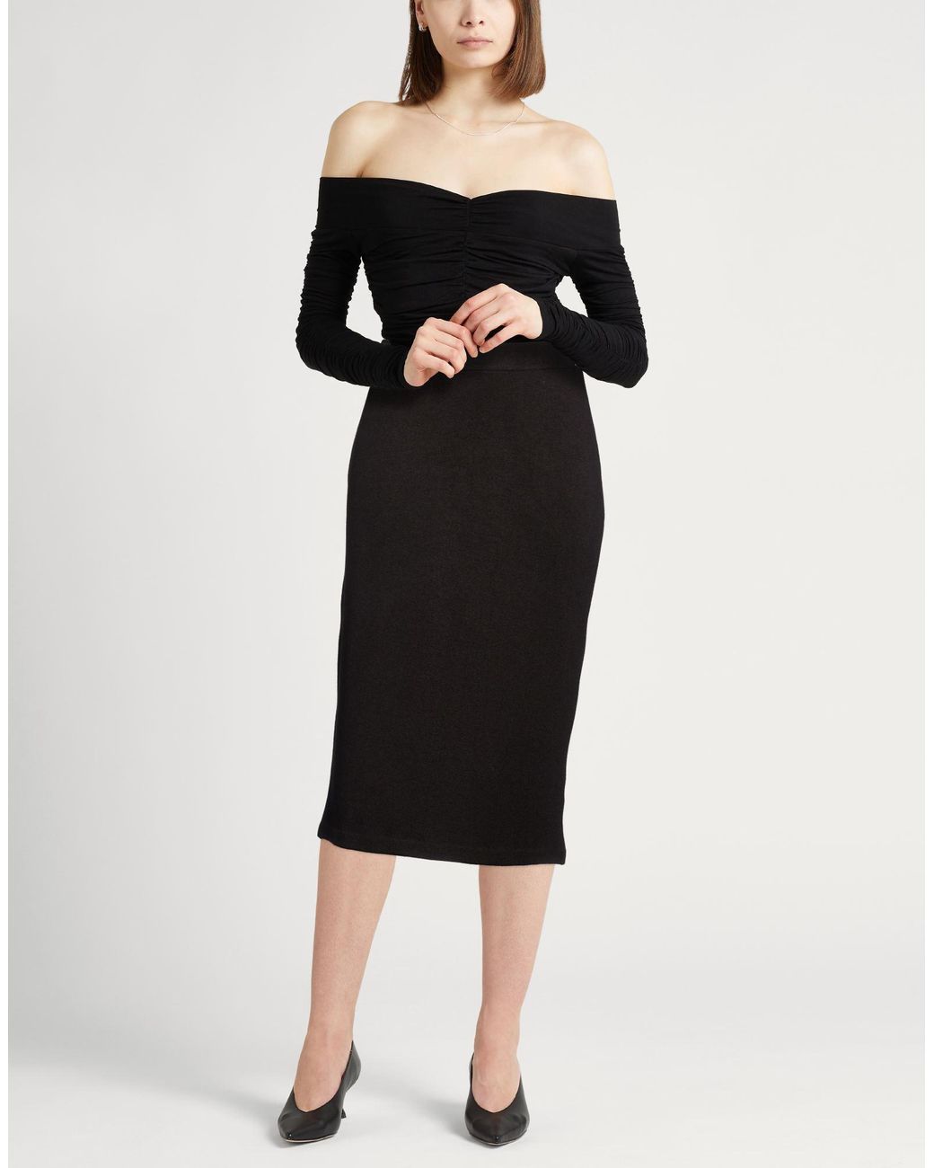 Vince Black Midi Skirts