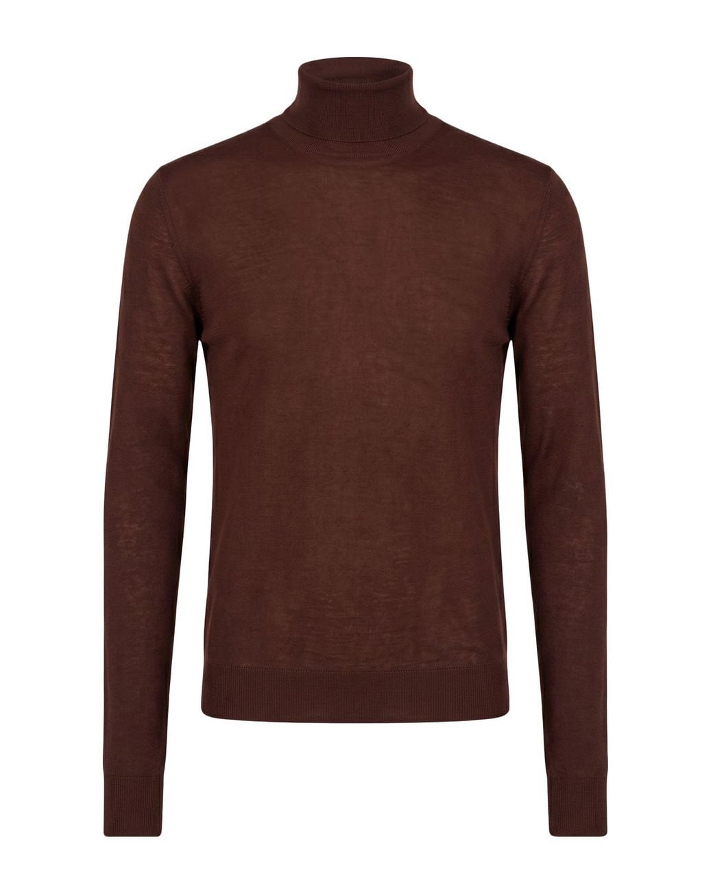 Philosophy Di Lorenzo Serafini Brown Turtleneck Polyamide, Elastane