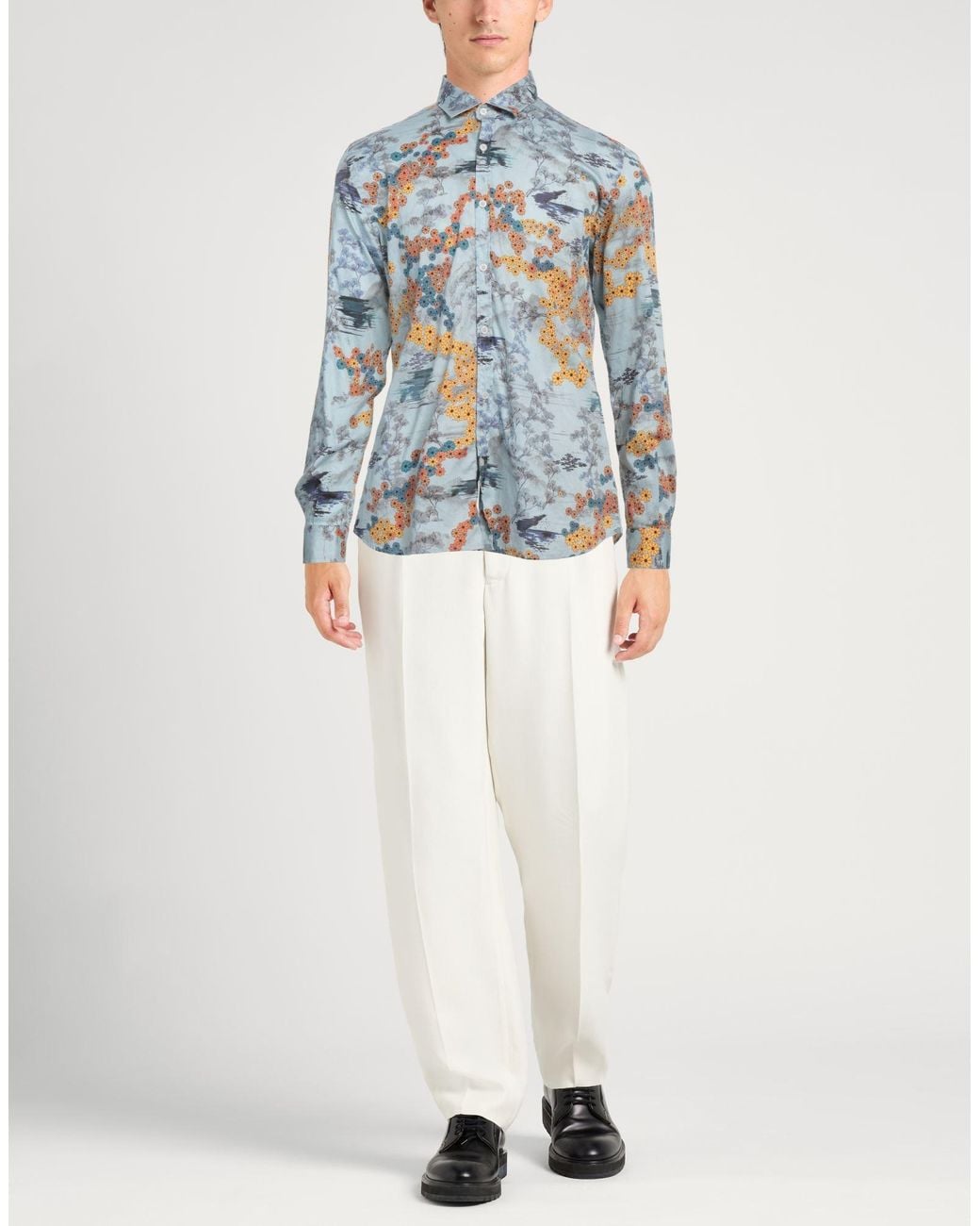 Camicia di Messagerie in Blue da Uomo
