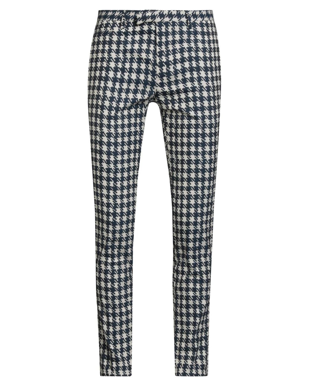 Brian Dales Gray Pants Cotton, Polyamide, Elastane for men