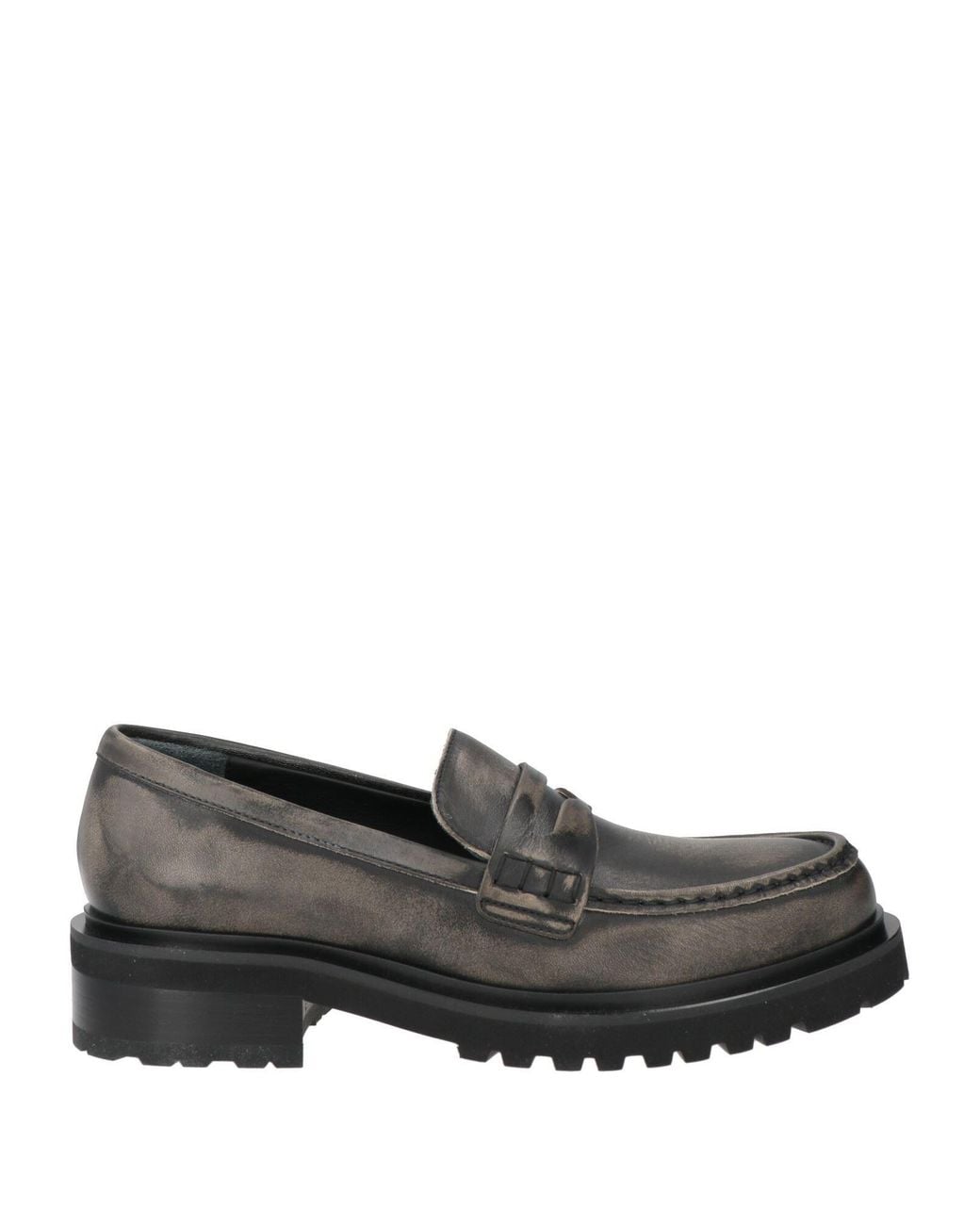 Golden Goose Deluxe Brand Gray Loafers Bull Skin