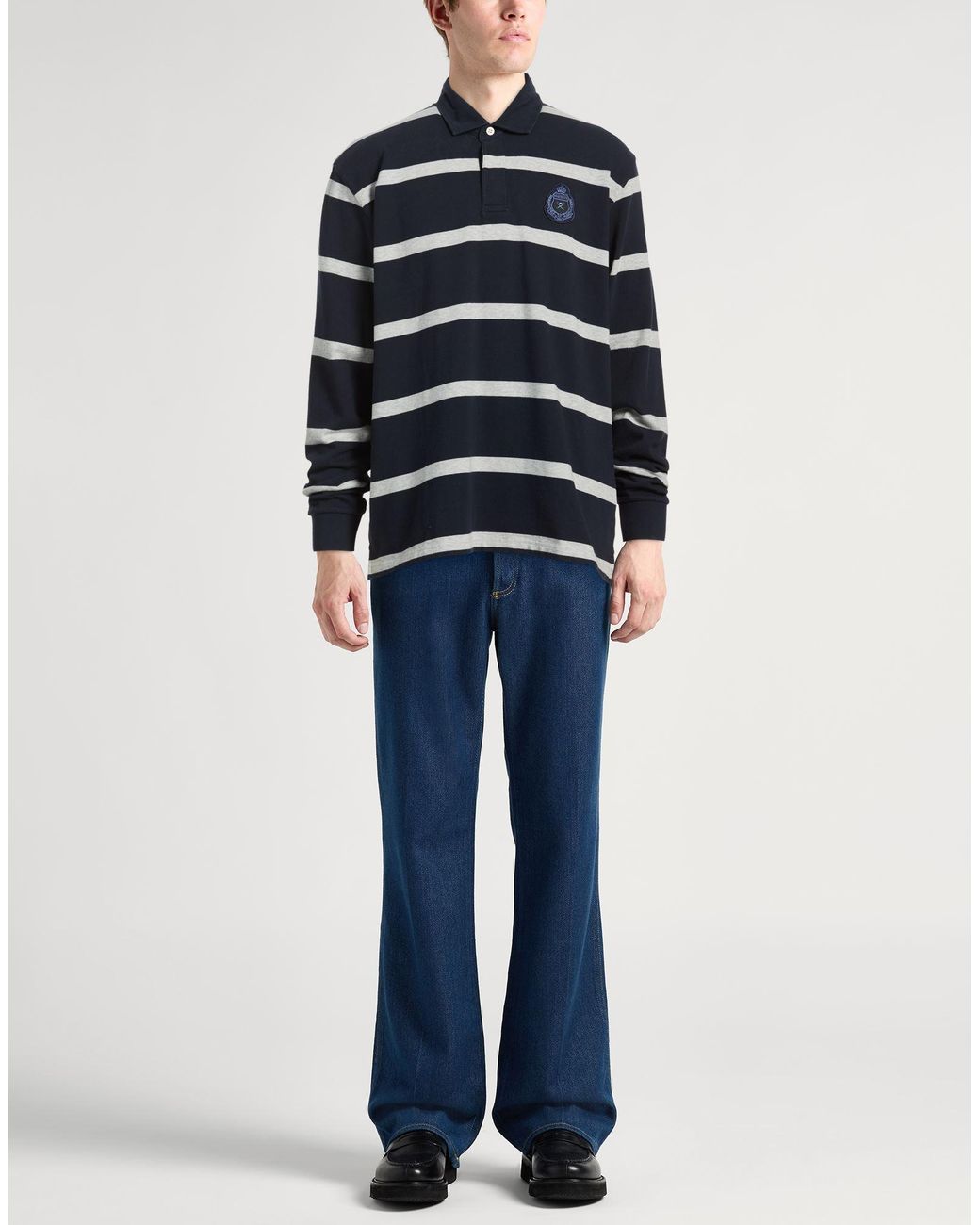 Hackett Blue Heritage Midnight Polo Shirt Cotton for men