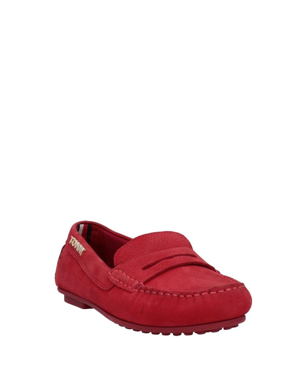 tommy hilfiger red loafers