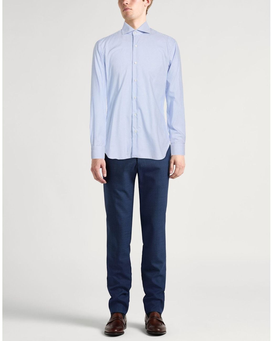 Barba Napoli Blue Shirts for men