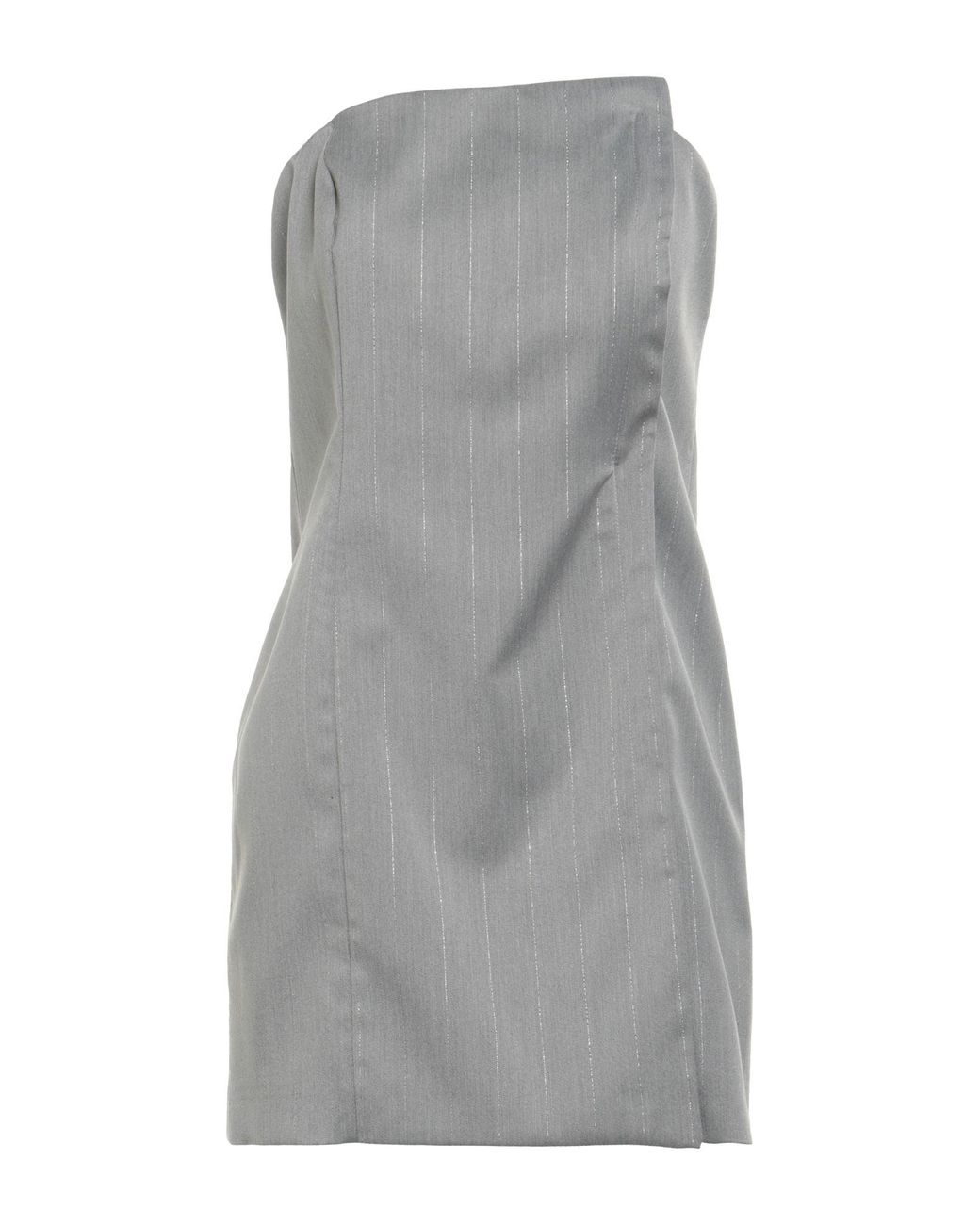 Cristinaeffe Gray Light Mini Dress Polyester, Viscose, Elastane