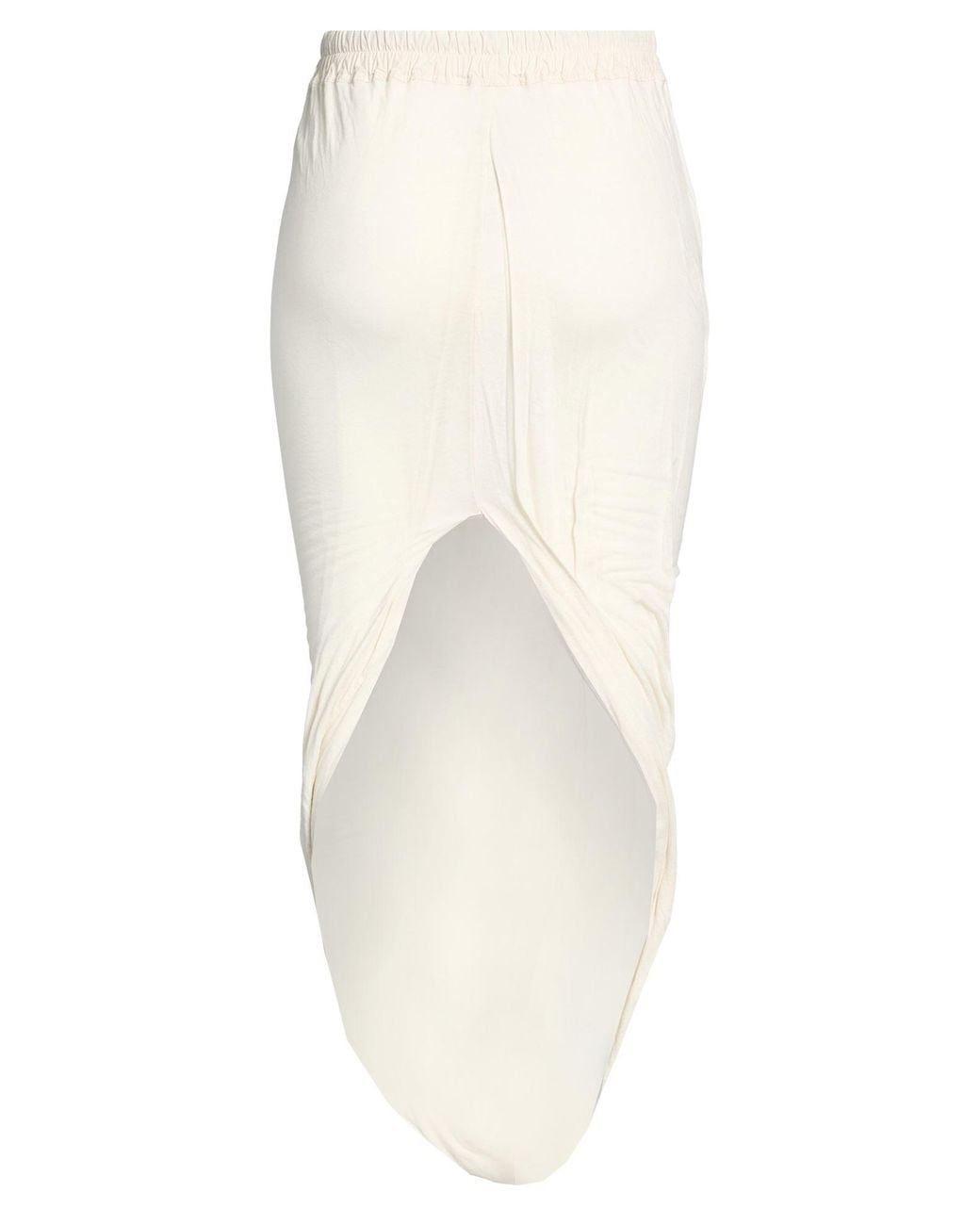 Rick Owens White Maxi Skirts