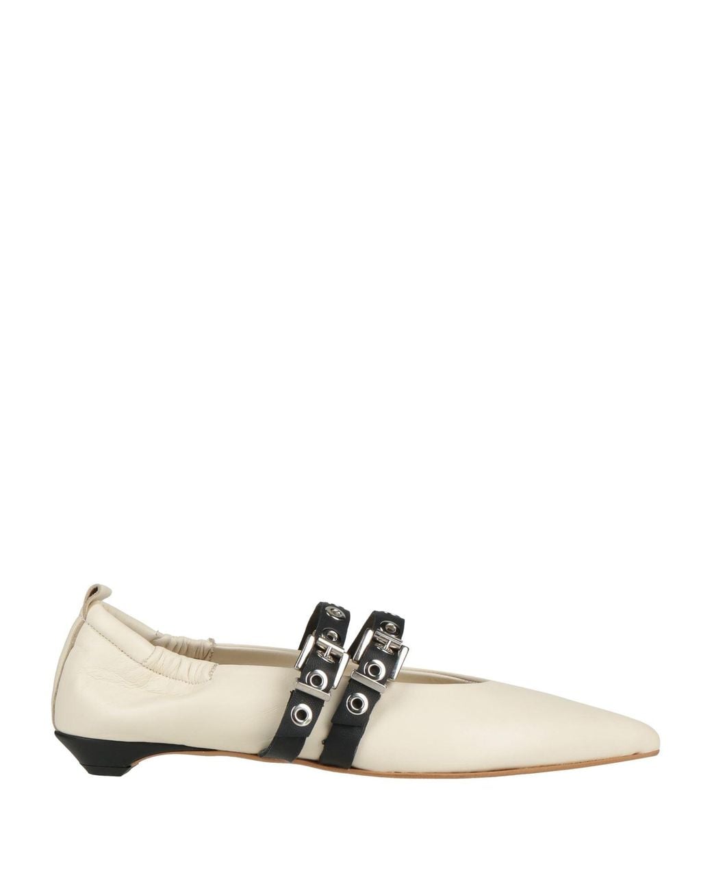 Divine Follie White Ballet Flats