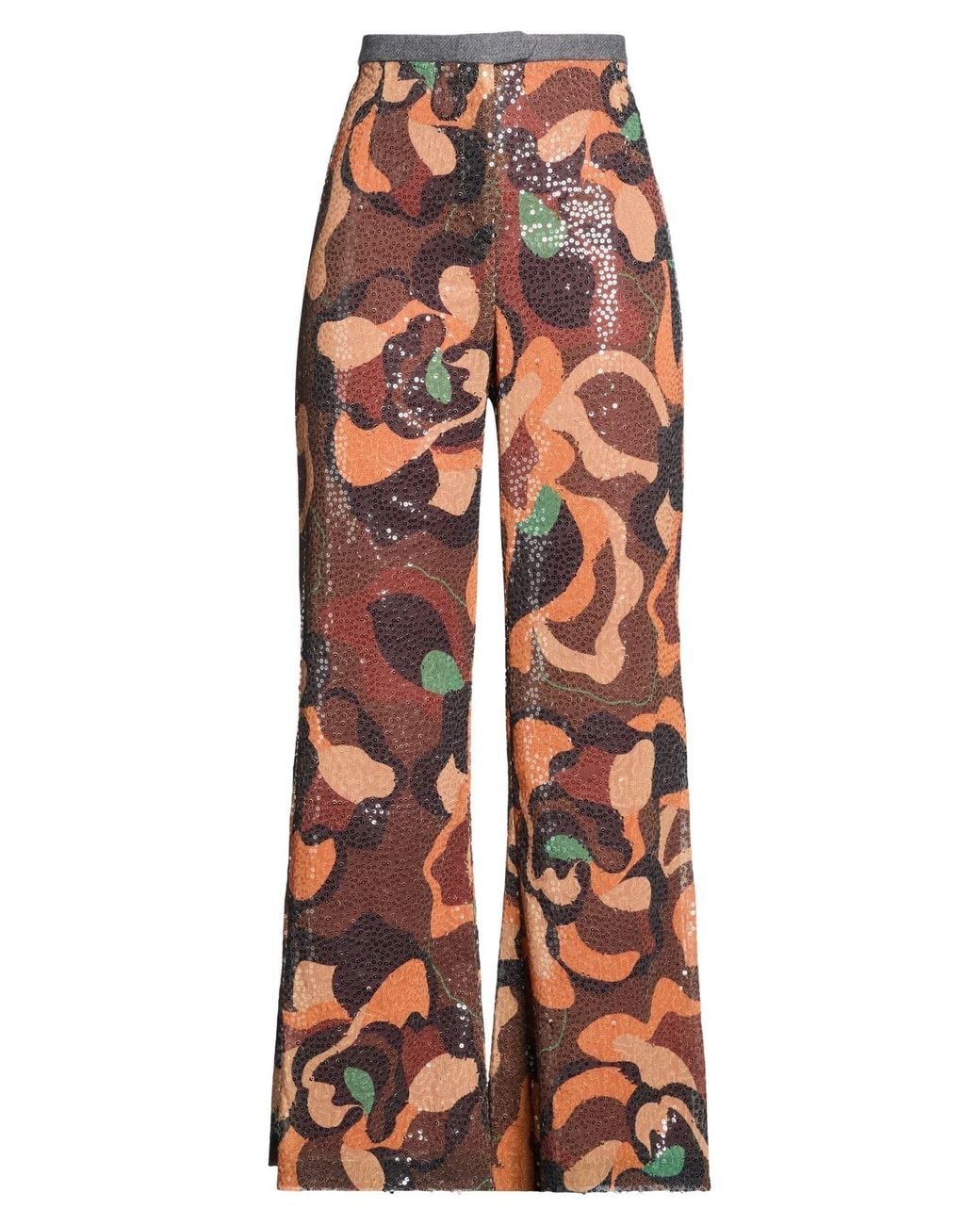 Maliparmi Orange Pants Polyester