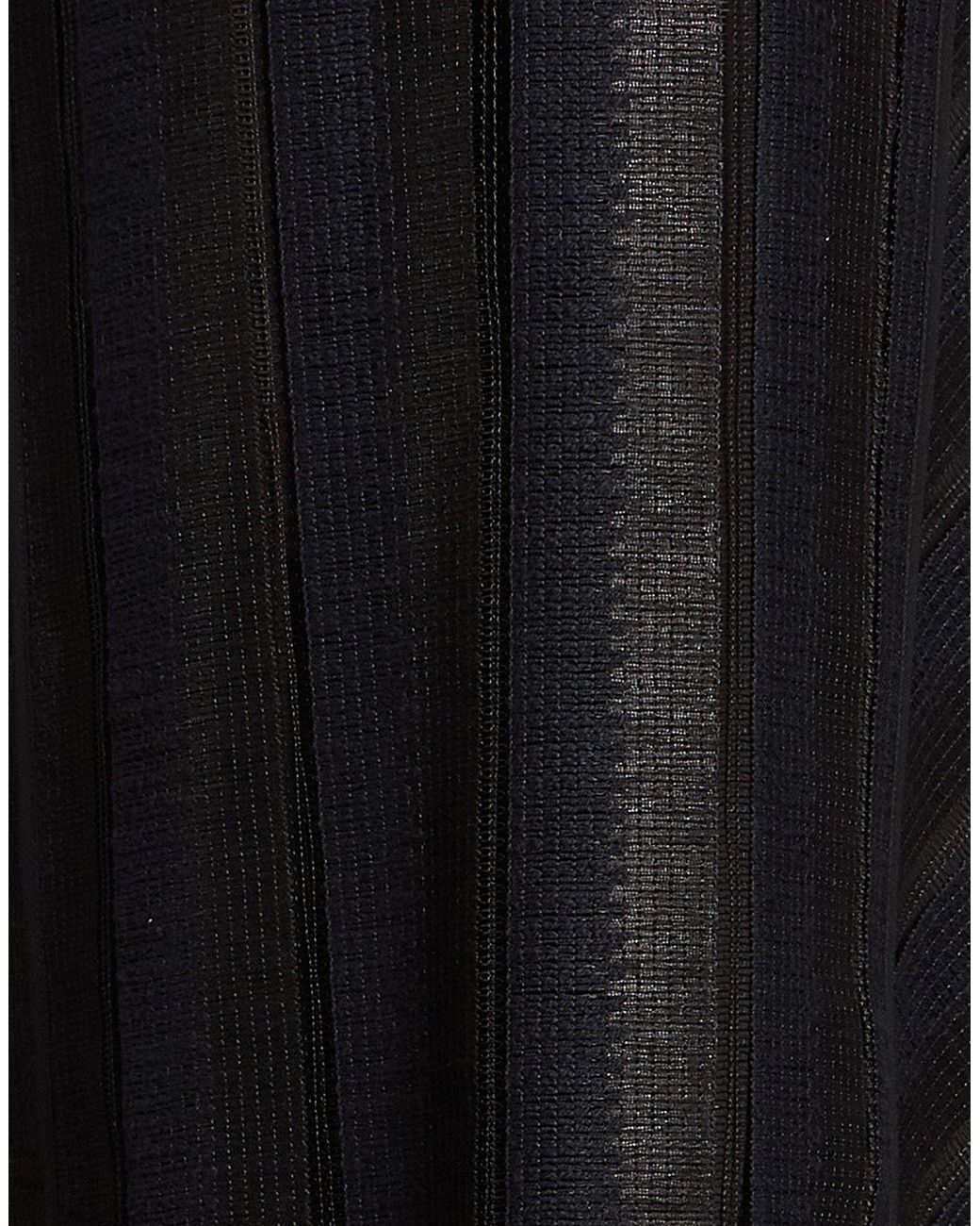 MSGM Black Mini Dress Polyamide, Cotton