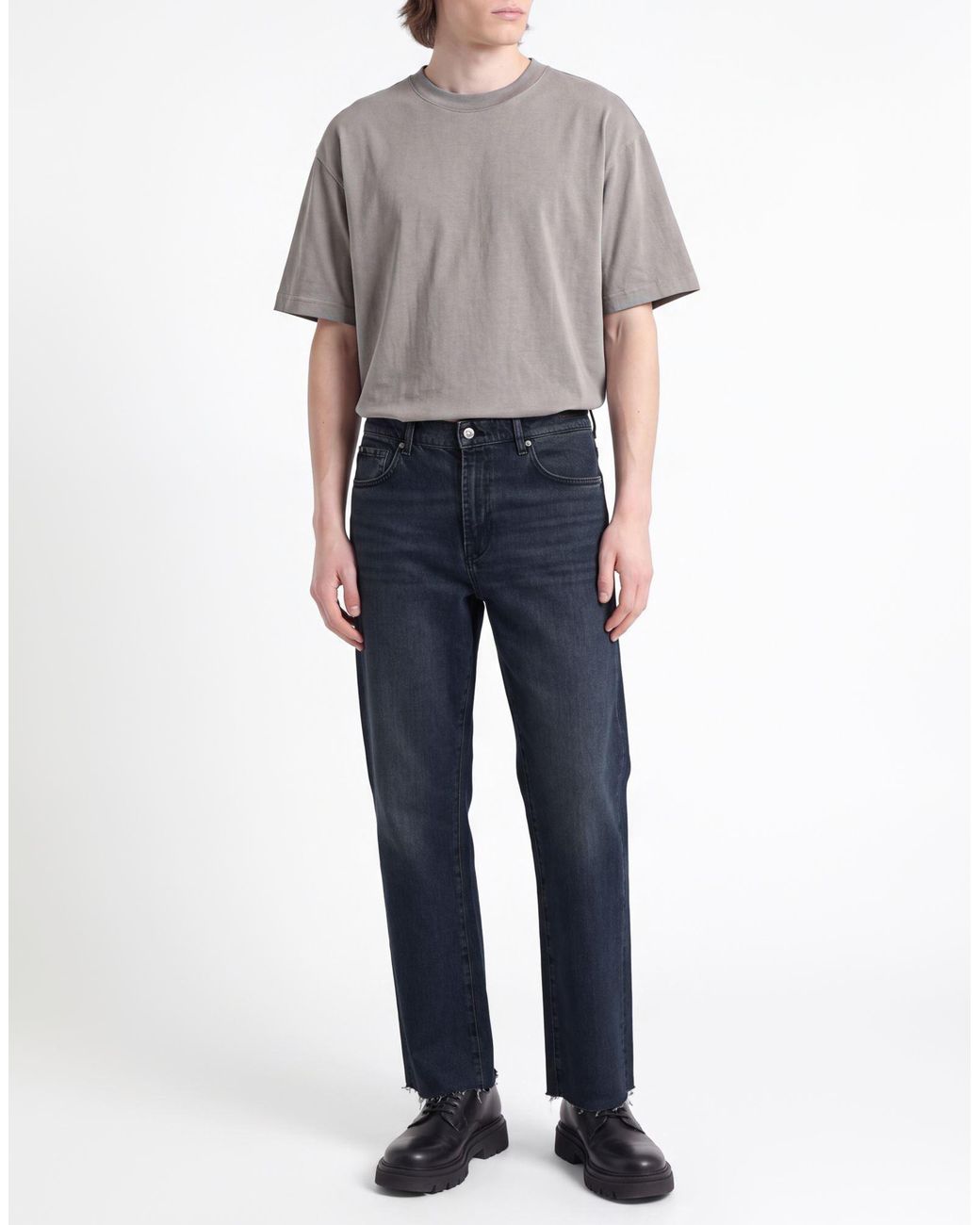 7 For All Mankind Blue Jeans Cotton, Elastane for men