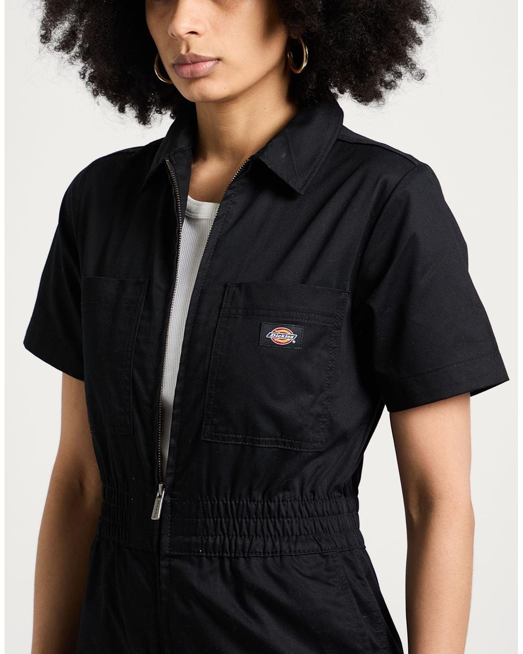 Dickies Black Playsuit Cotton
