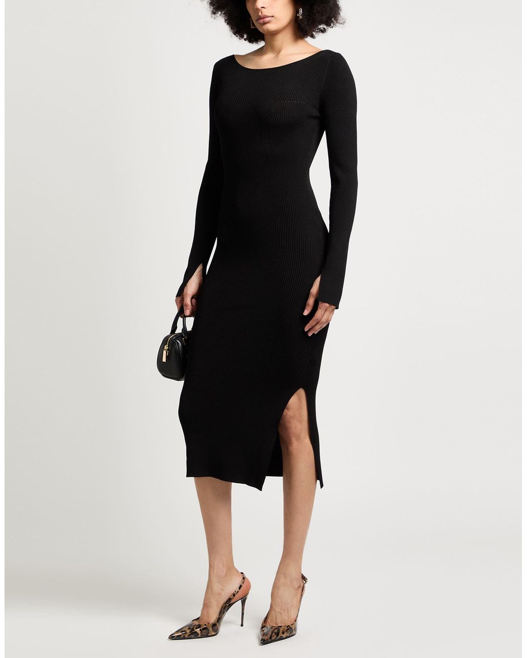 Patrizia Pepe Black Midi Dress