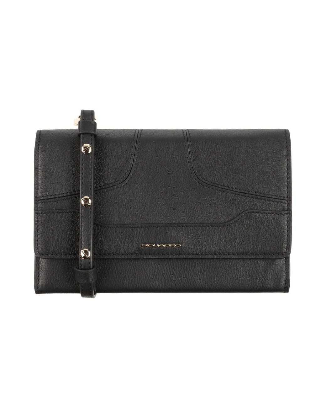 Piquadro Black Crossbody Wallet