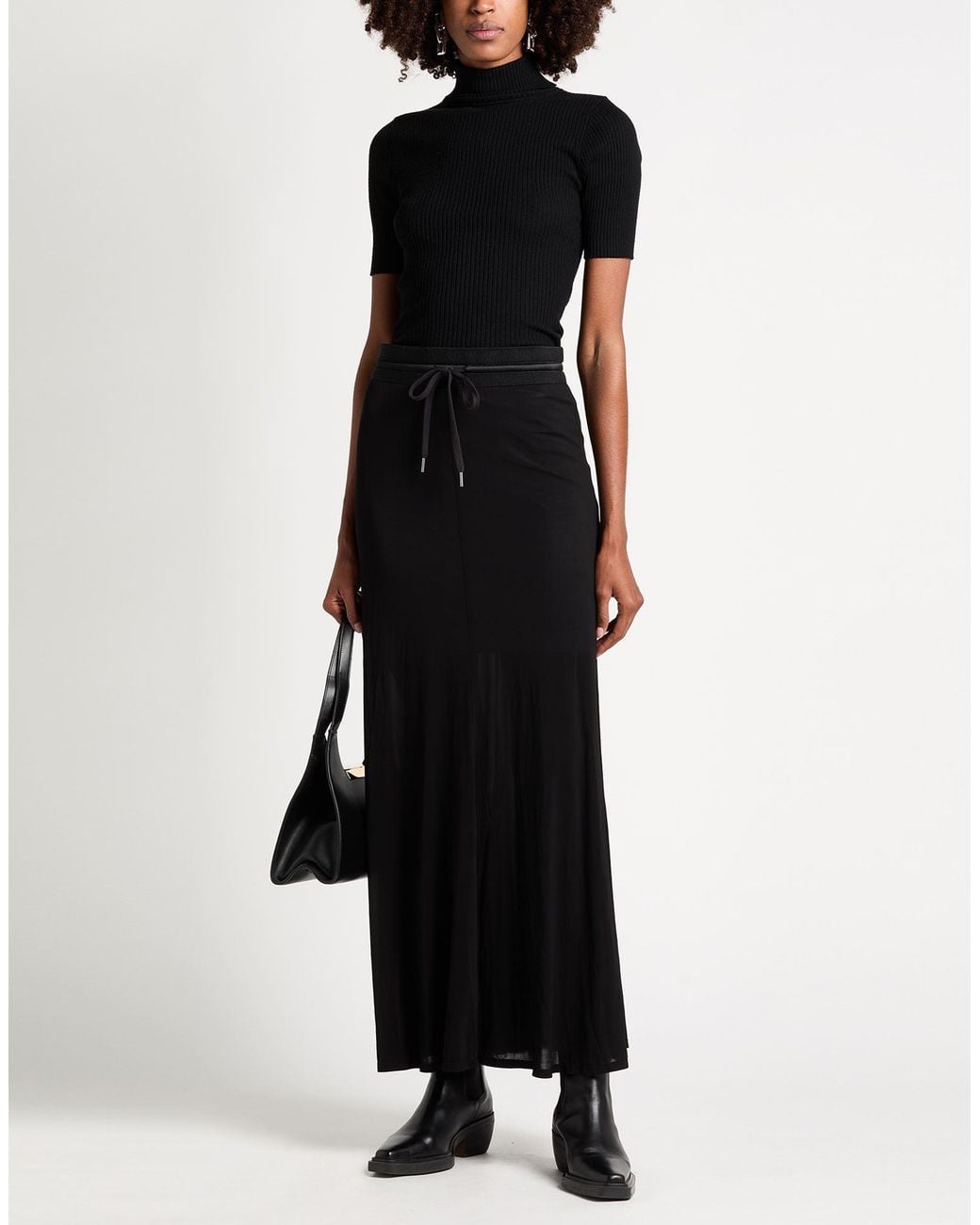 Helmut Lang Black Maxi Skirts