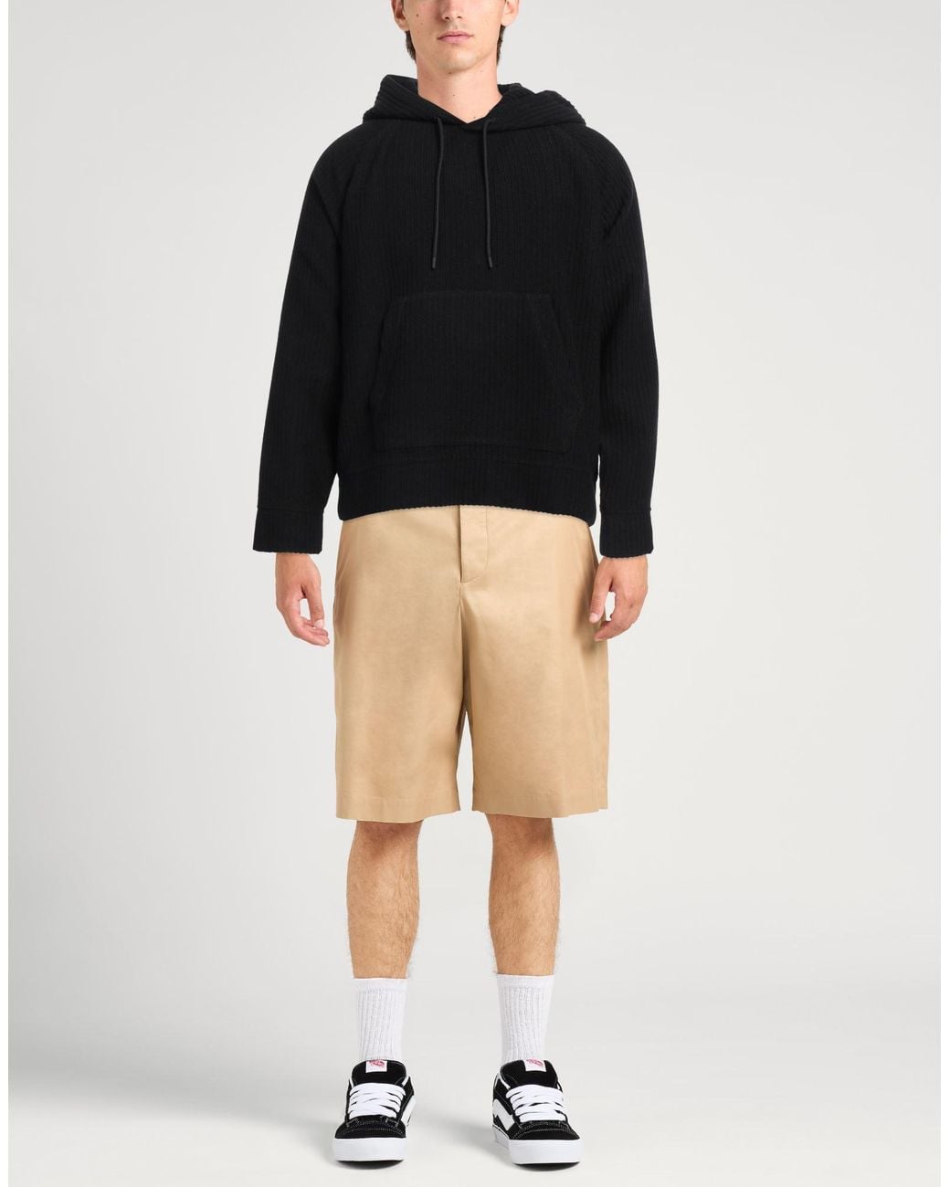 Emporio Armani Black Sweatshirt Virgin Wool, Polyamide, Viscose for men