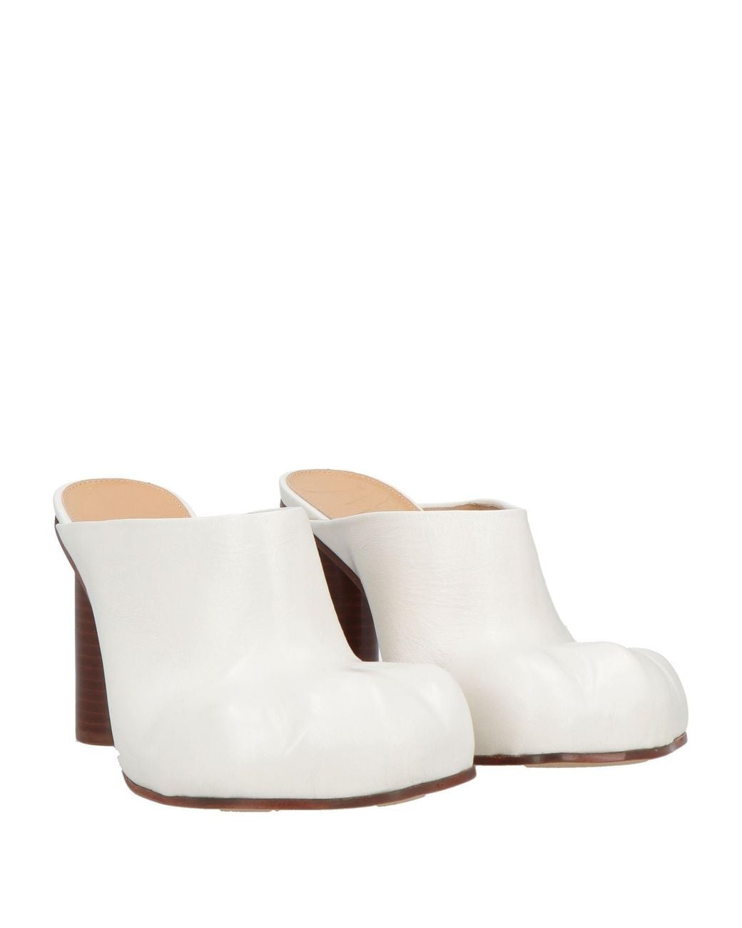 J.W. Anderson White Mules & Clogs Leather