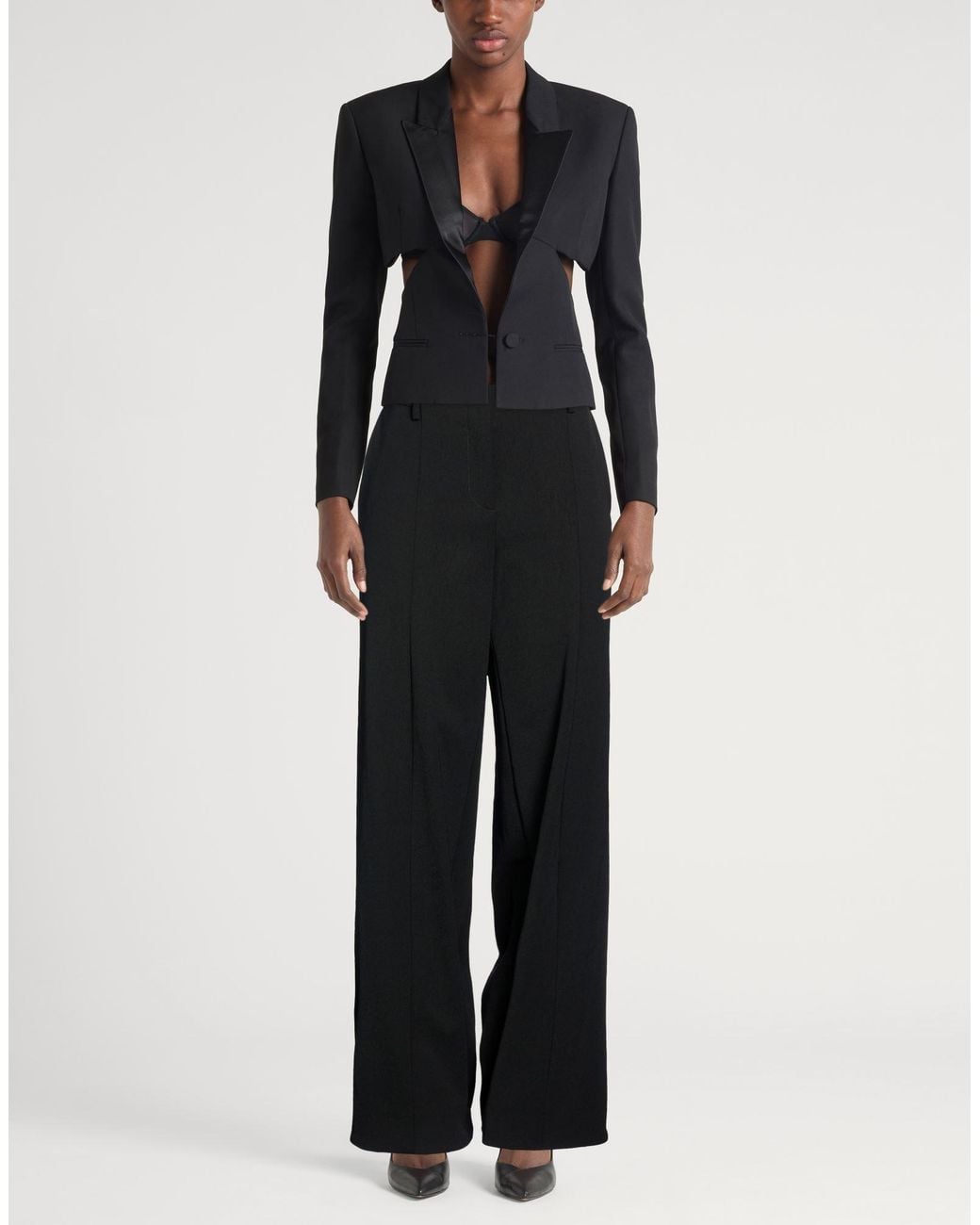 Jean Paul Gaultier Black Pants Polyamide, Elastane