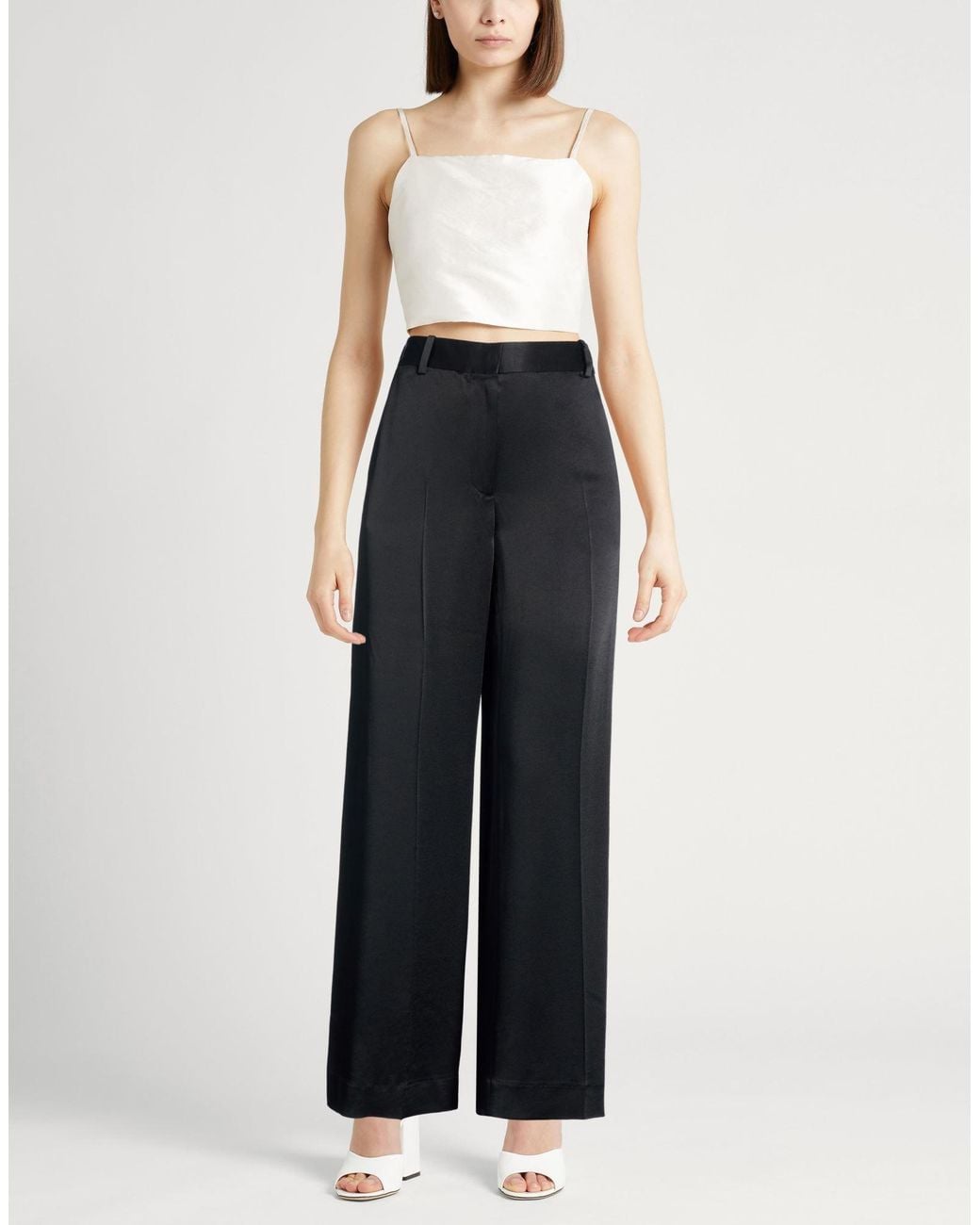 Totême  Blue Pants Viscose, Acetate
