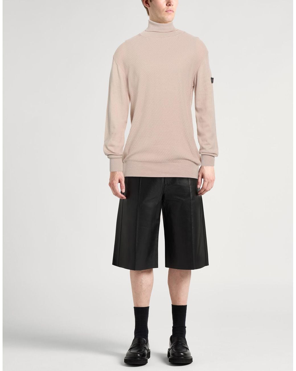 Peuterey Pink Turtleneck Cotton, Wool for men