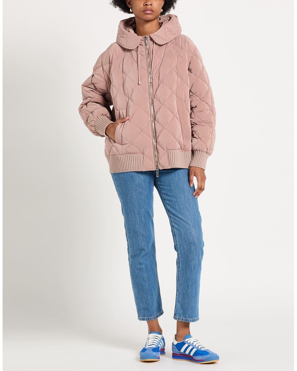 Moorer Pink Puffer Polyamide, Polyester