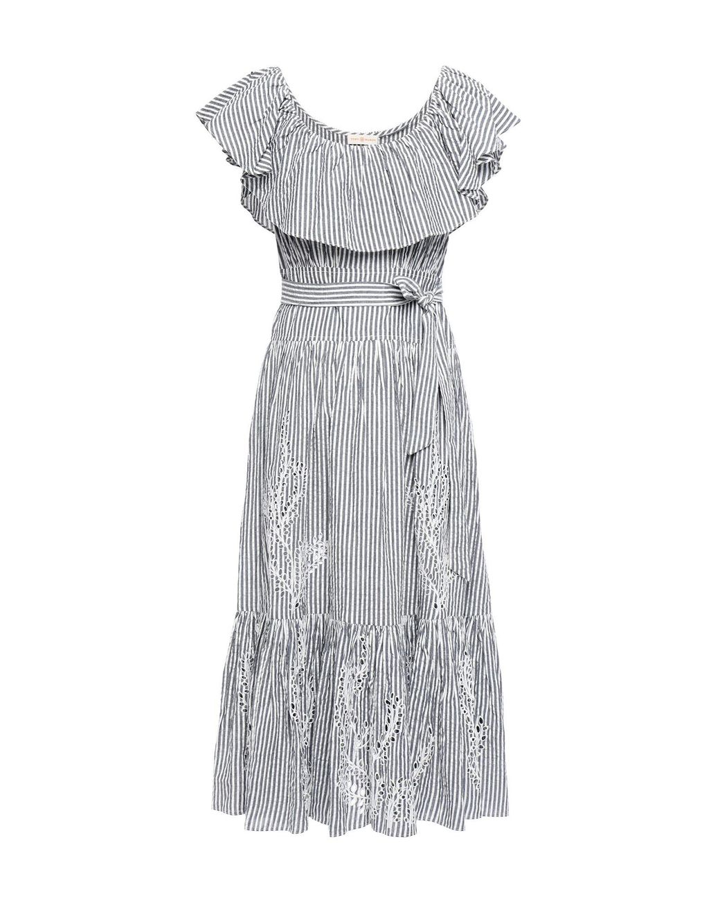 Tory Burch Gray Midi Dress