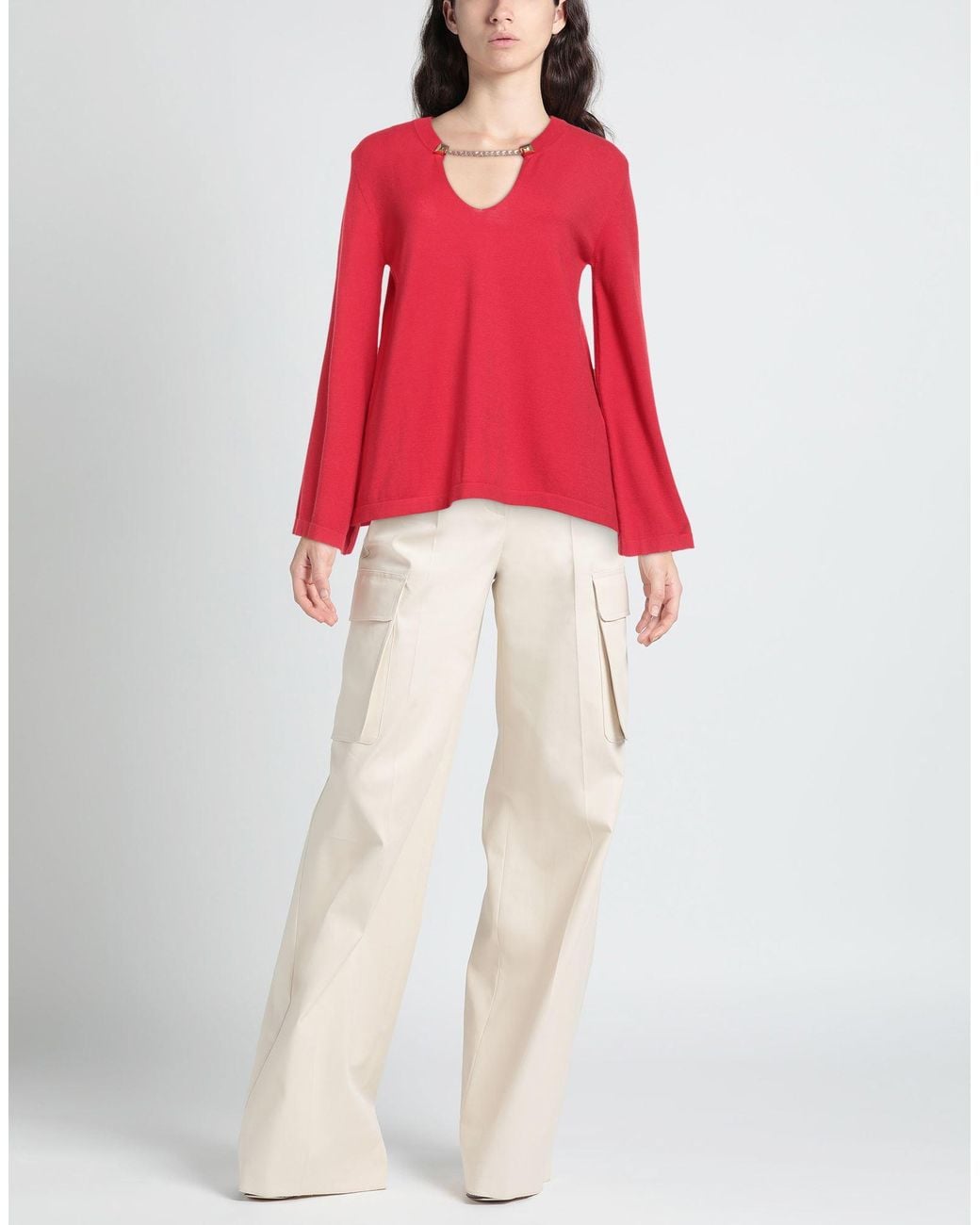 Pullover Clips More de color Red