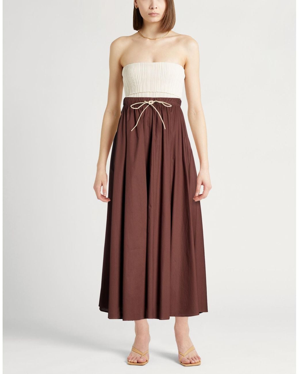 Alysi Maxi Skirts in Brown Lyst UK — free download