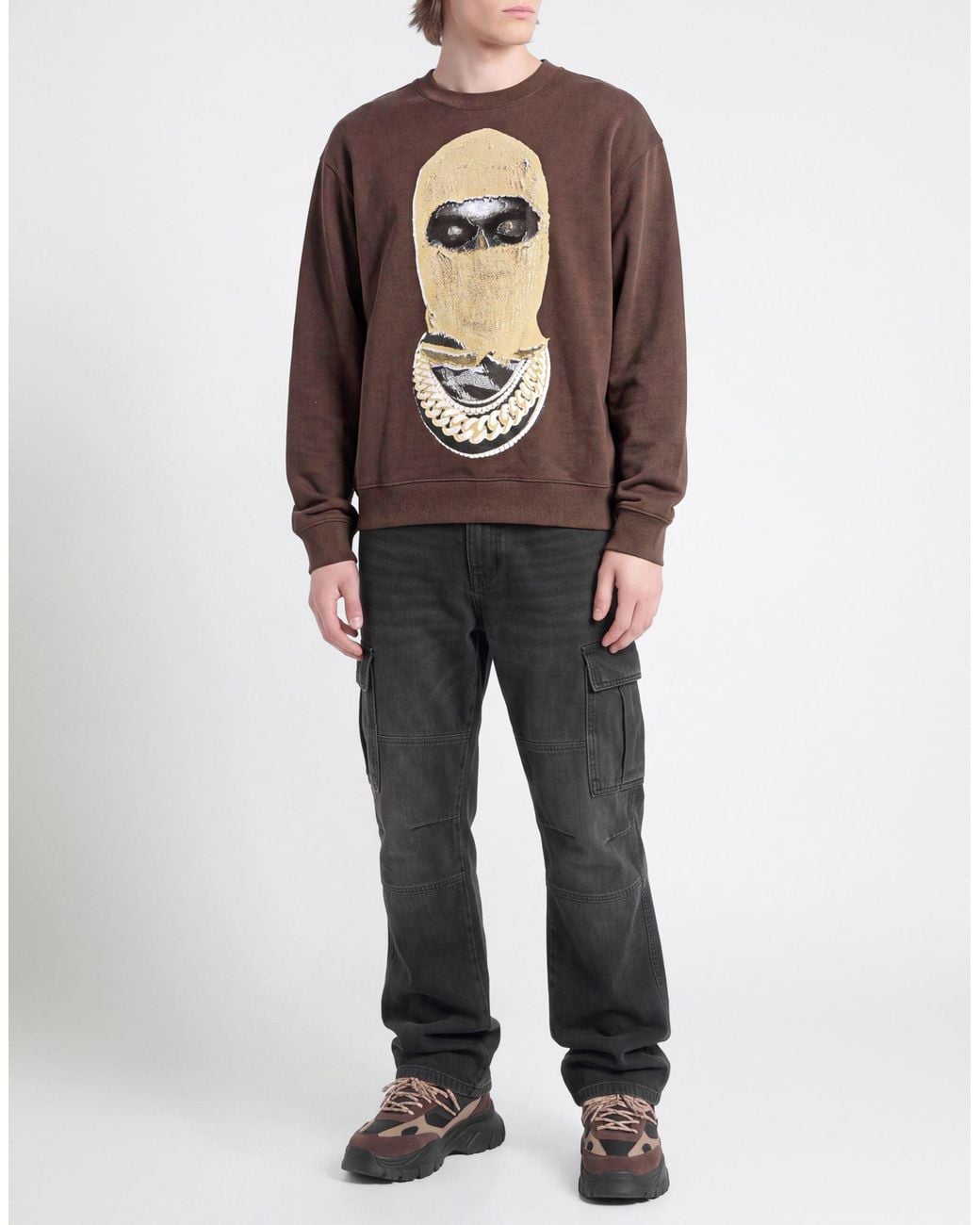 Ih Nom Uh Nit Brown Sweatshirt Cotton for men