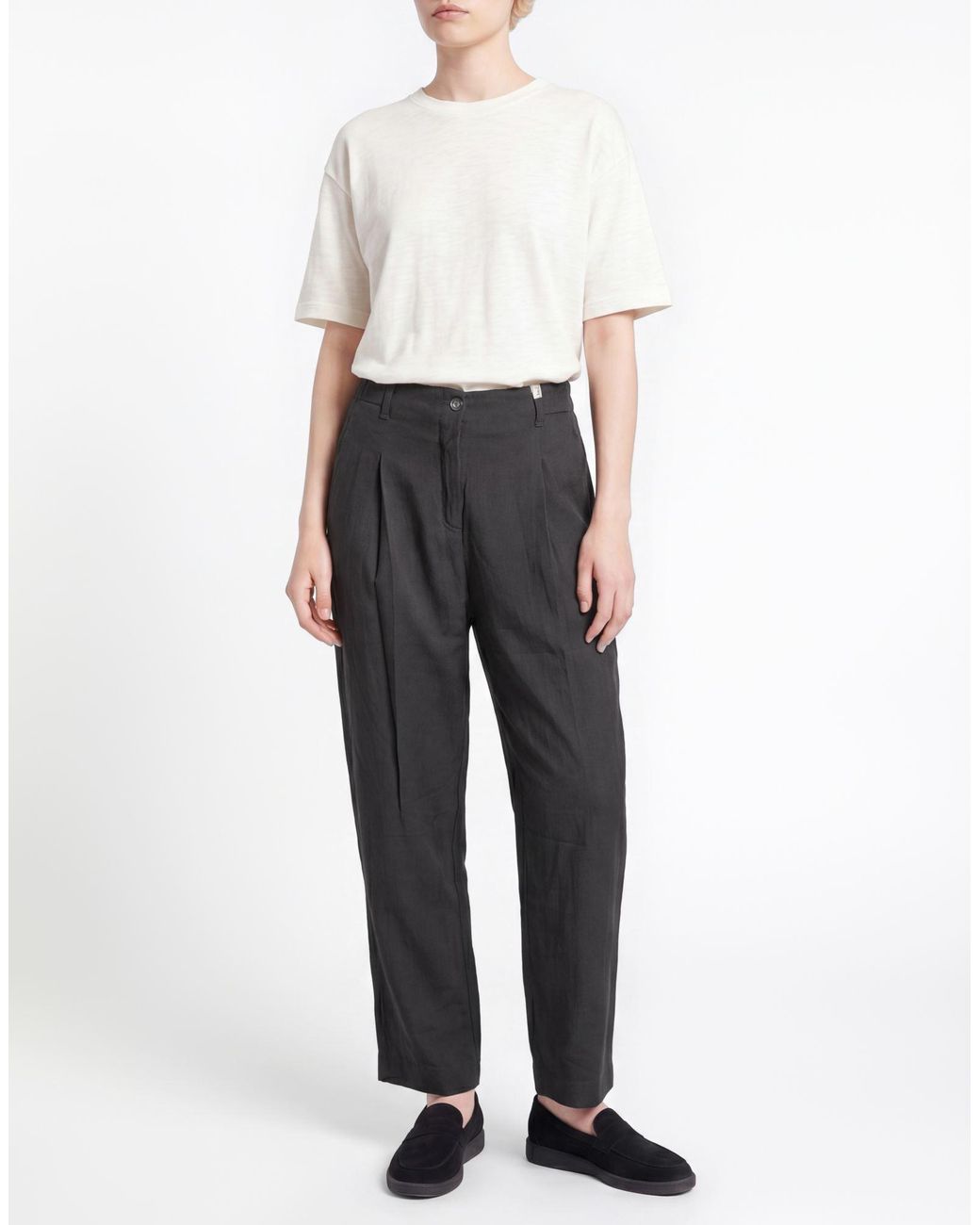 Myths Gray Pants Viscose, Wool