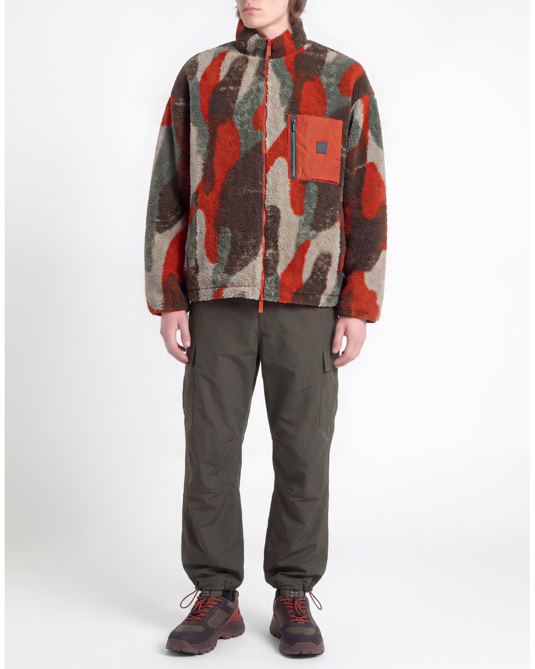 ARMANI EXCHANGE Red Shearling & Teddy for men