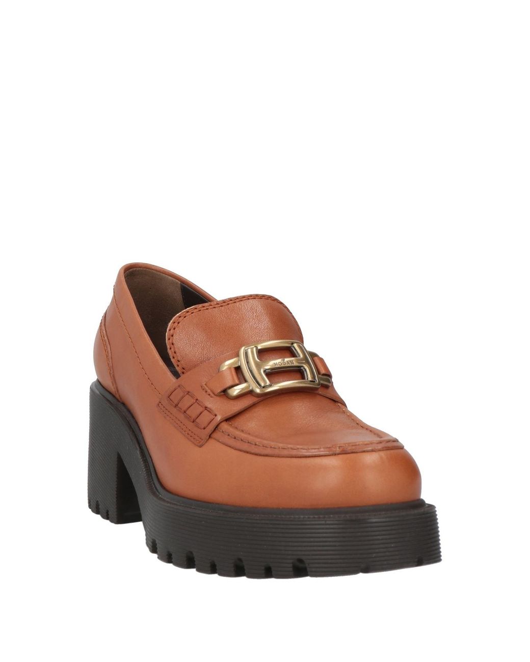 Hogan Brown Loafers Leather