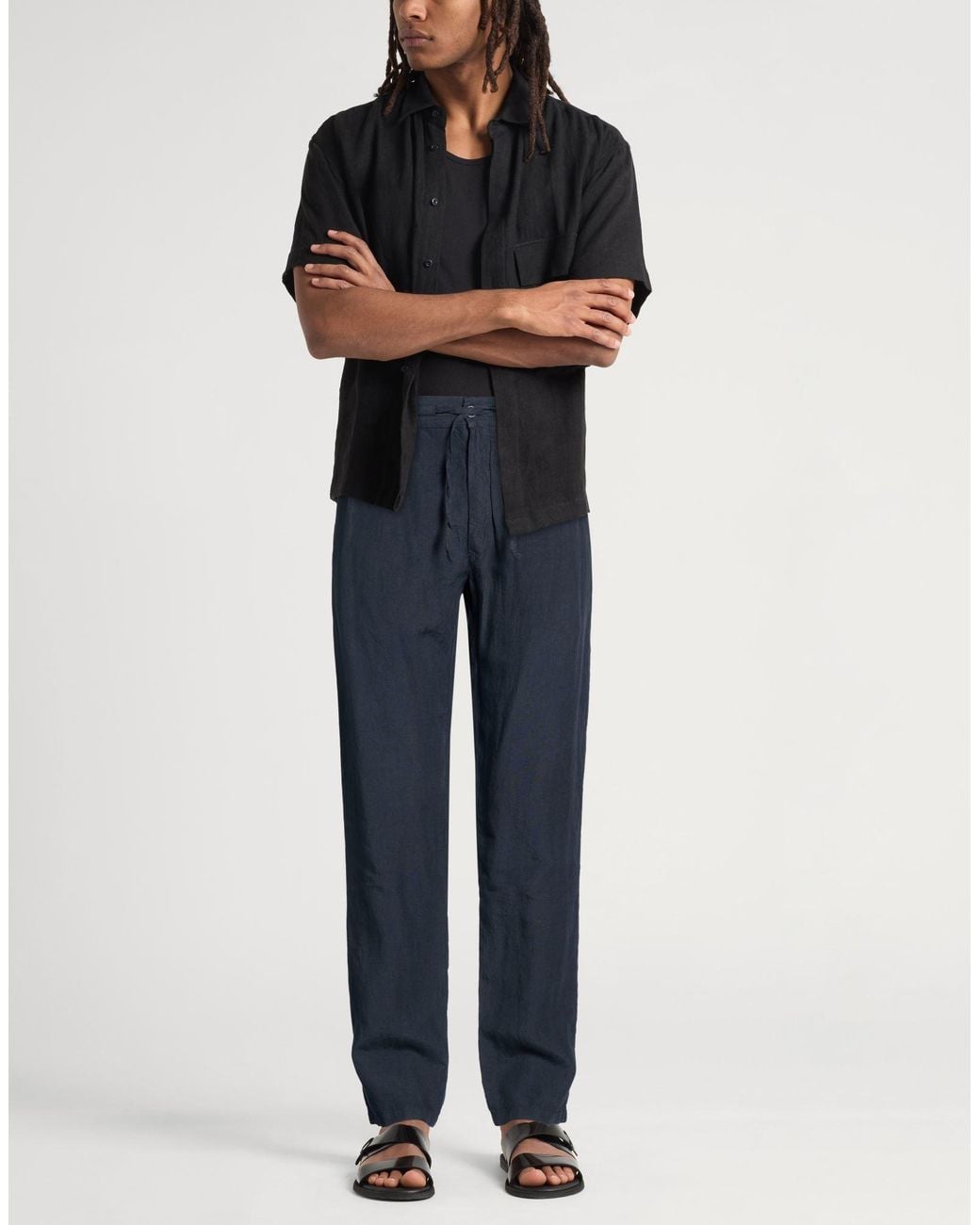 120% Lino Hose in Blue für Herren