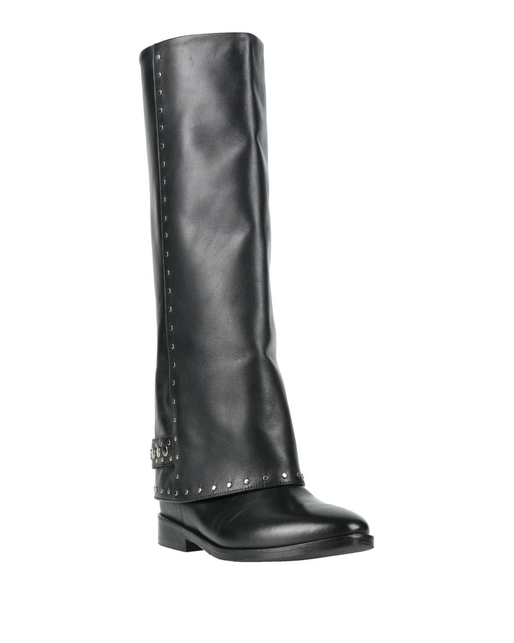 Strategia Black Boot Leather