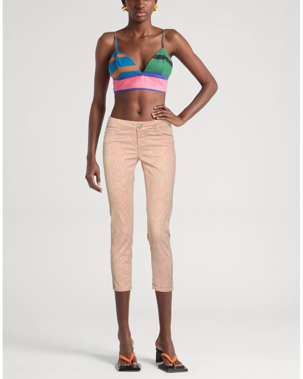 Jacob Cohen Natural Blush Pants Cotton, Elastane