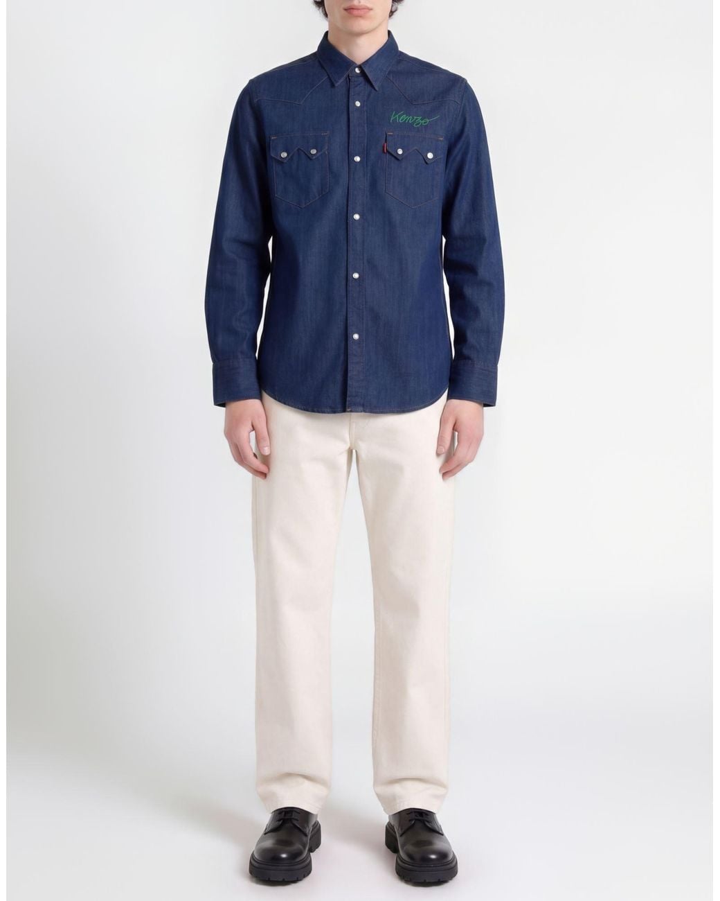 Levi's Blue Denim Shirt for men