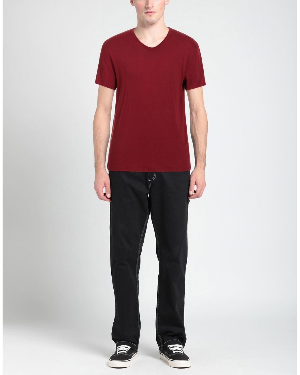 Majestic Filatures Red T-shirt for men