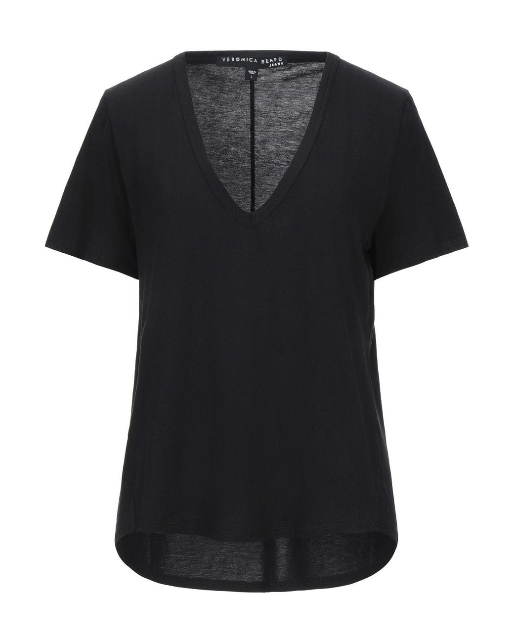 Veronica Beard Black T-Shirt Supima Cotton