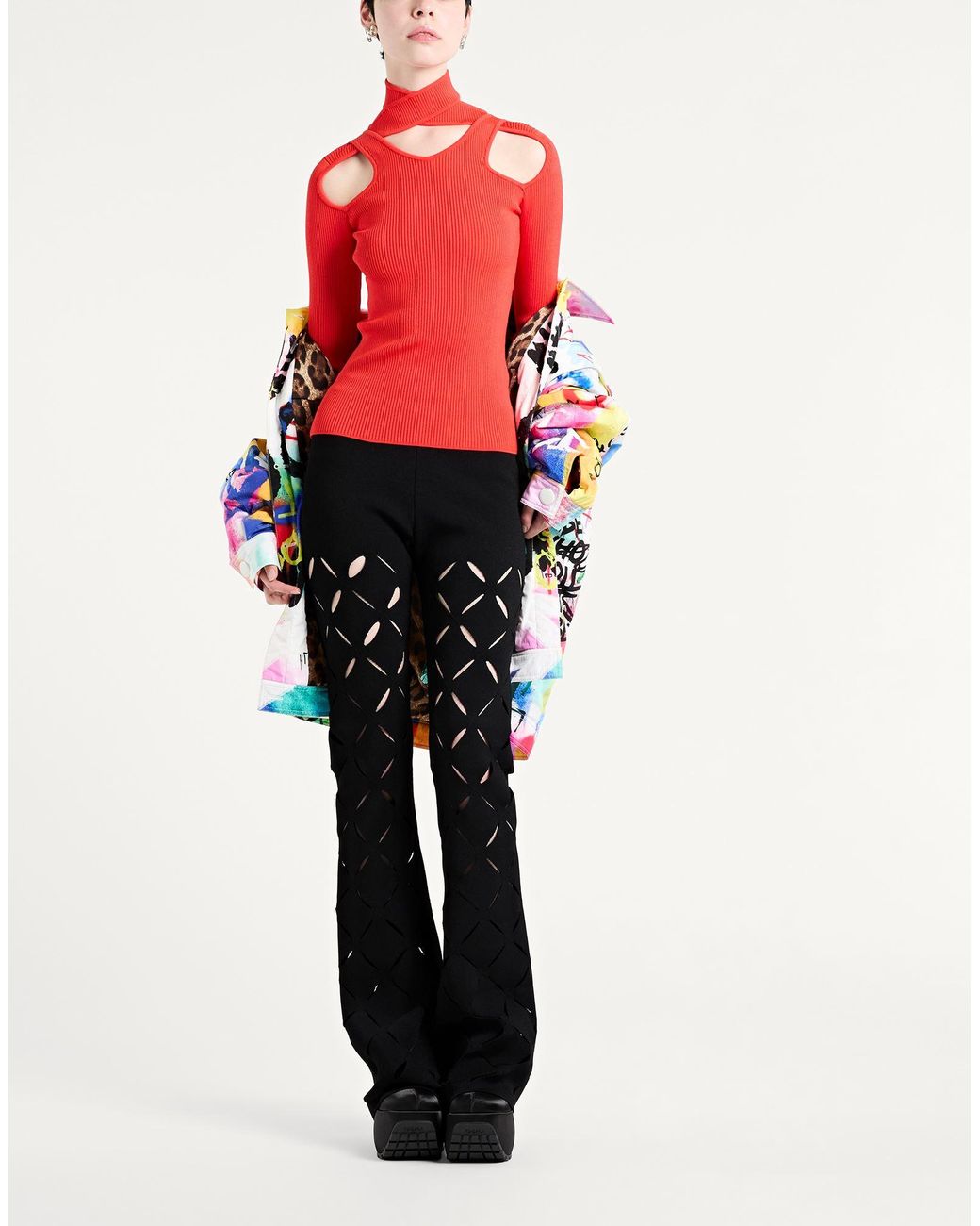 Cuello alto Coperni de color Red