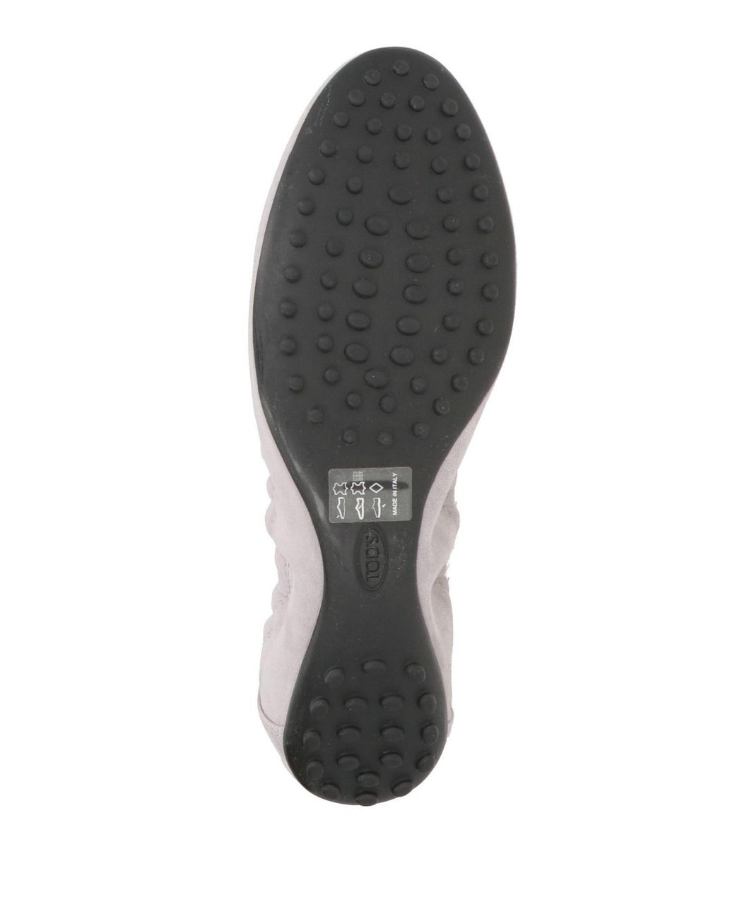 Tod's White Light Ballet Flats Leather