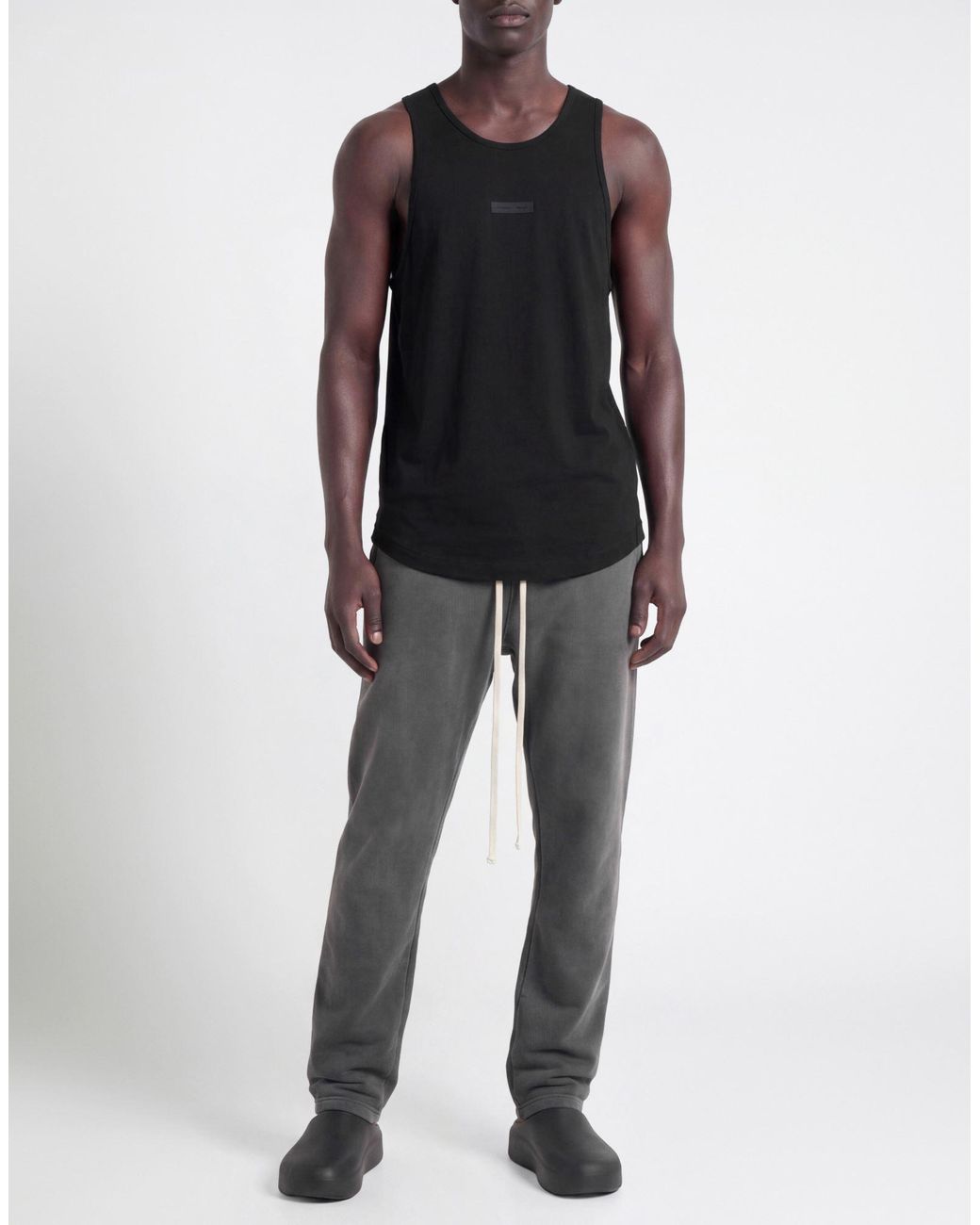 Fear Of God Black Tank Top Cotton for men