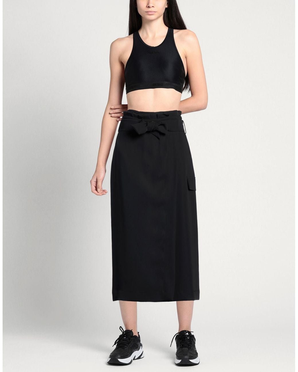 Collection Privée Black Midi Skirt Polyester
