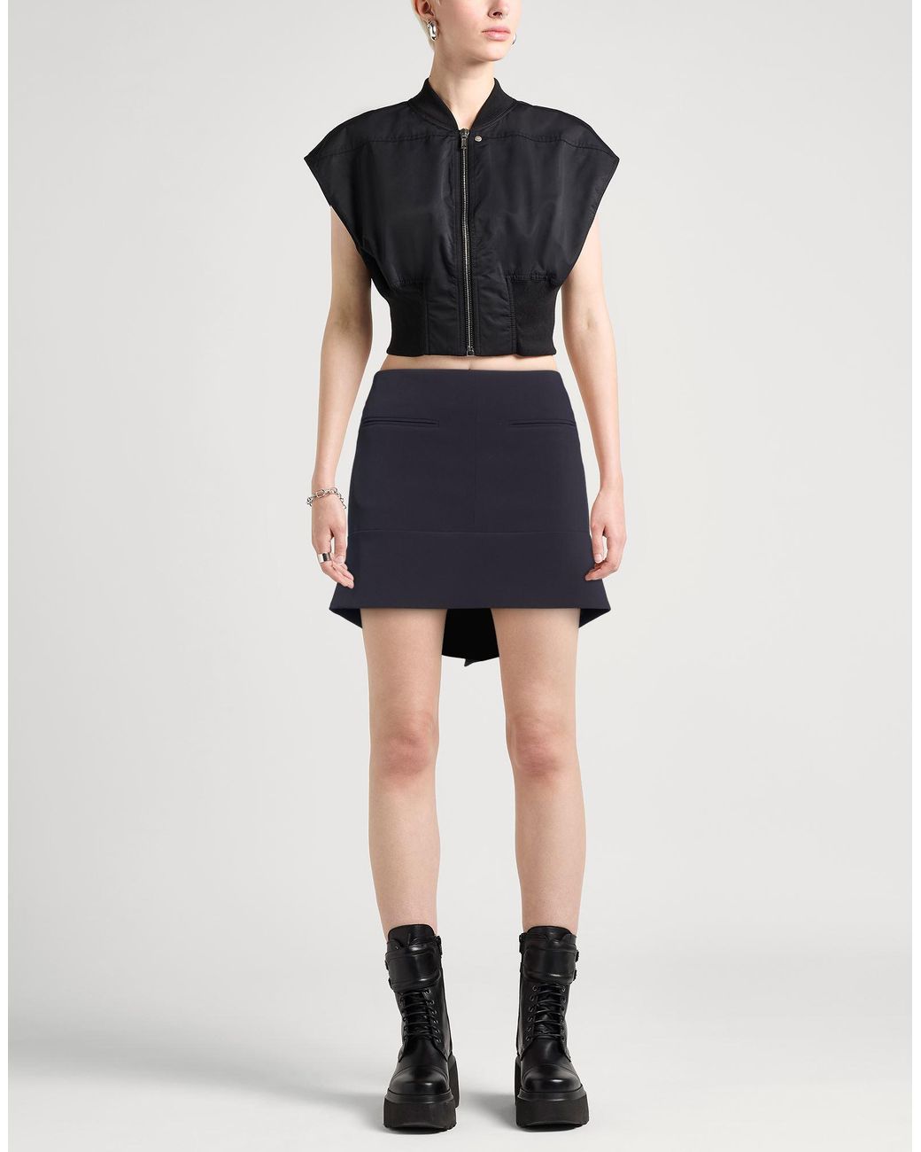 Courreges Blue Mini Skirt
