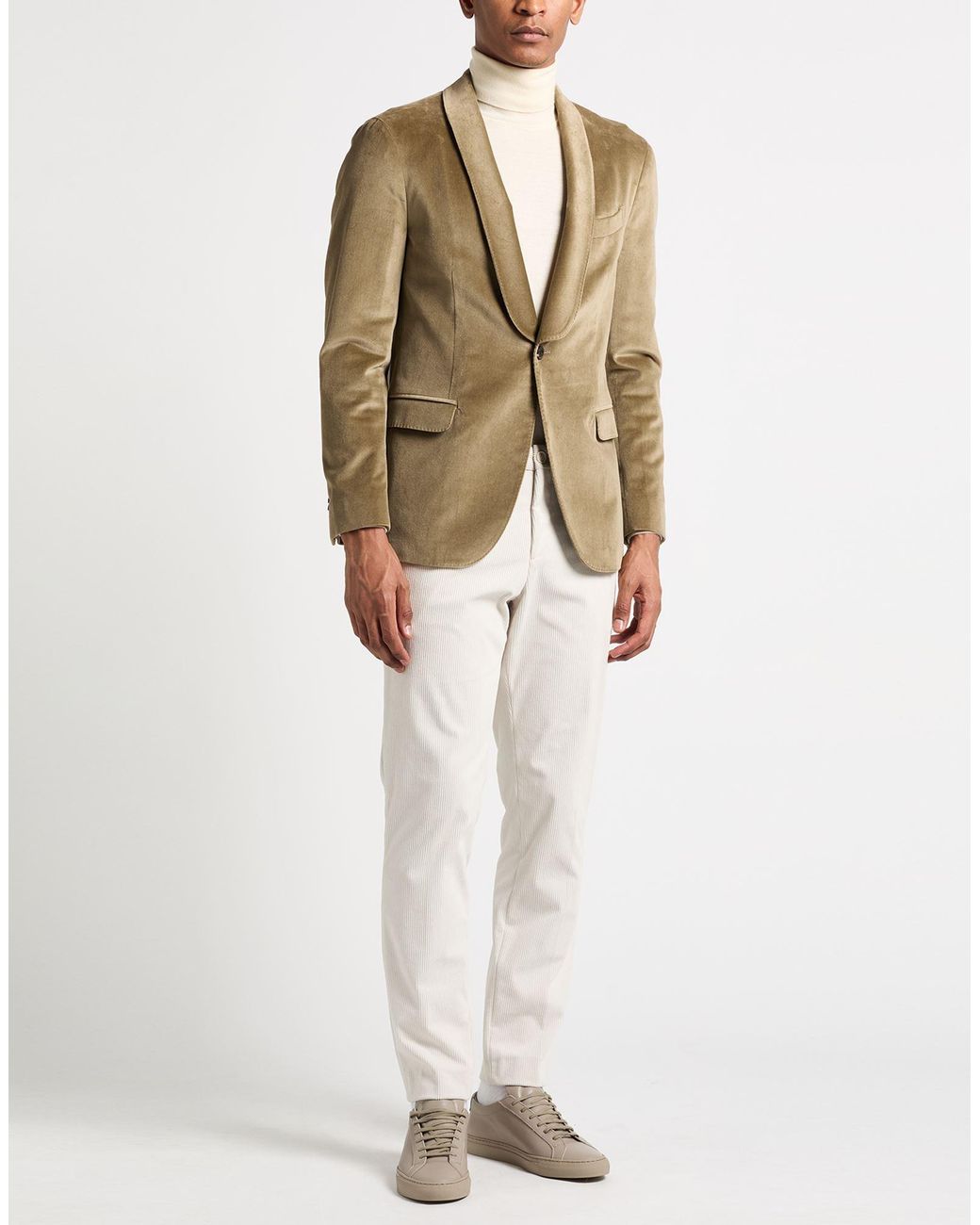 Boglioli Green Blazer Cotton, Elastane for men