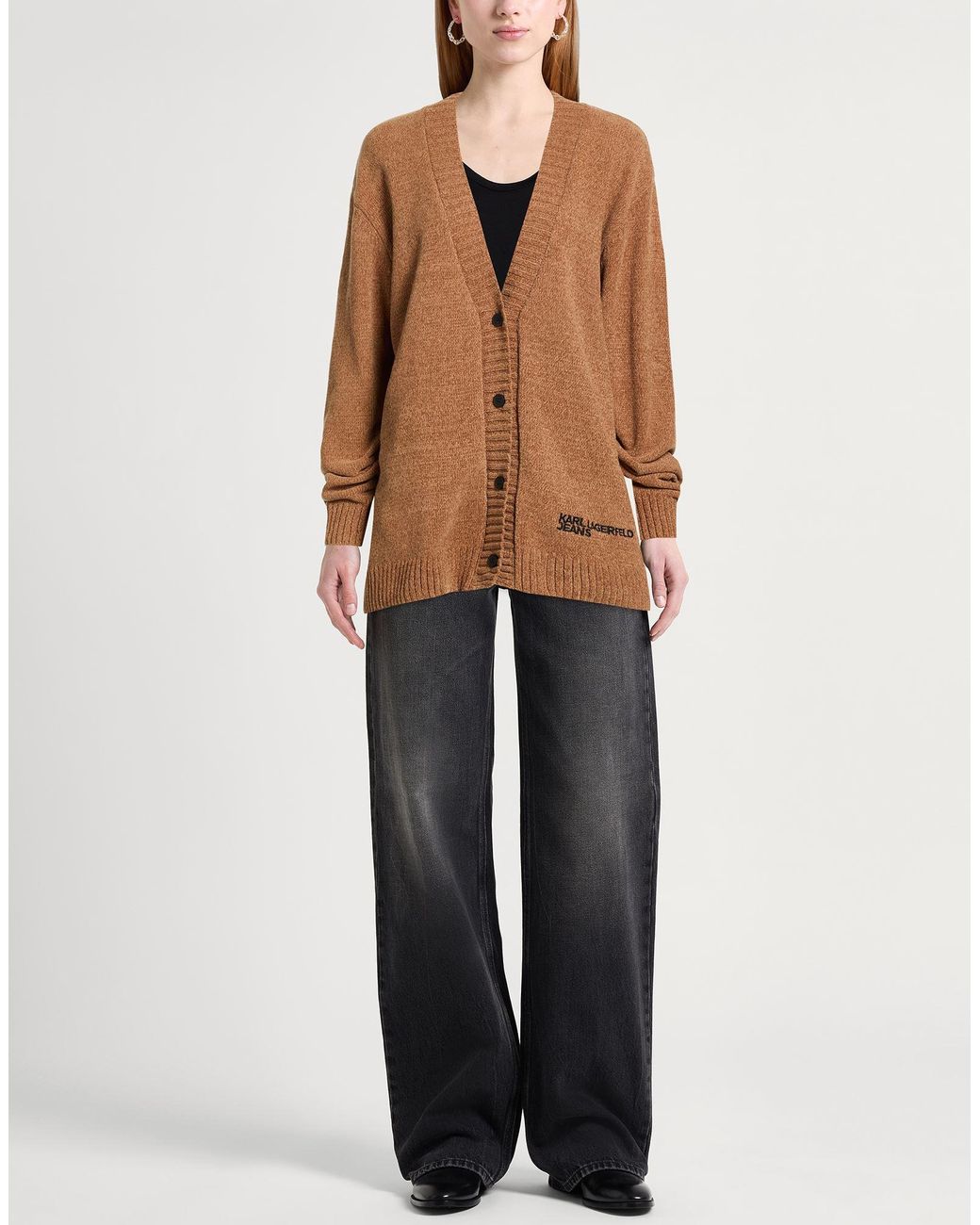 Karl Lagerfeld Brown Cardigan
