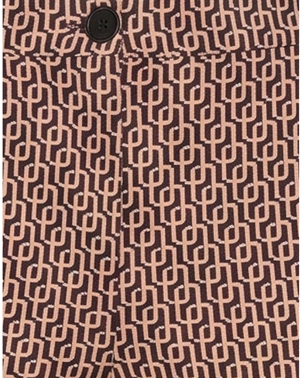 Marella Brown Pants Polyester, Elastane